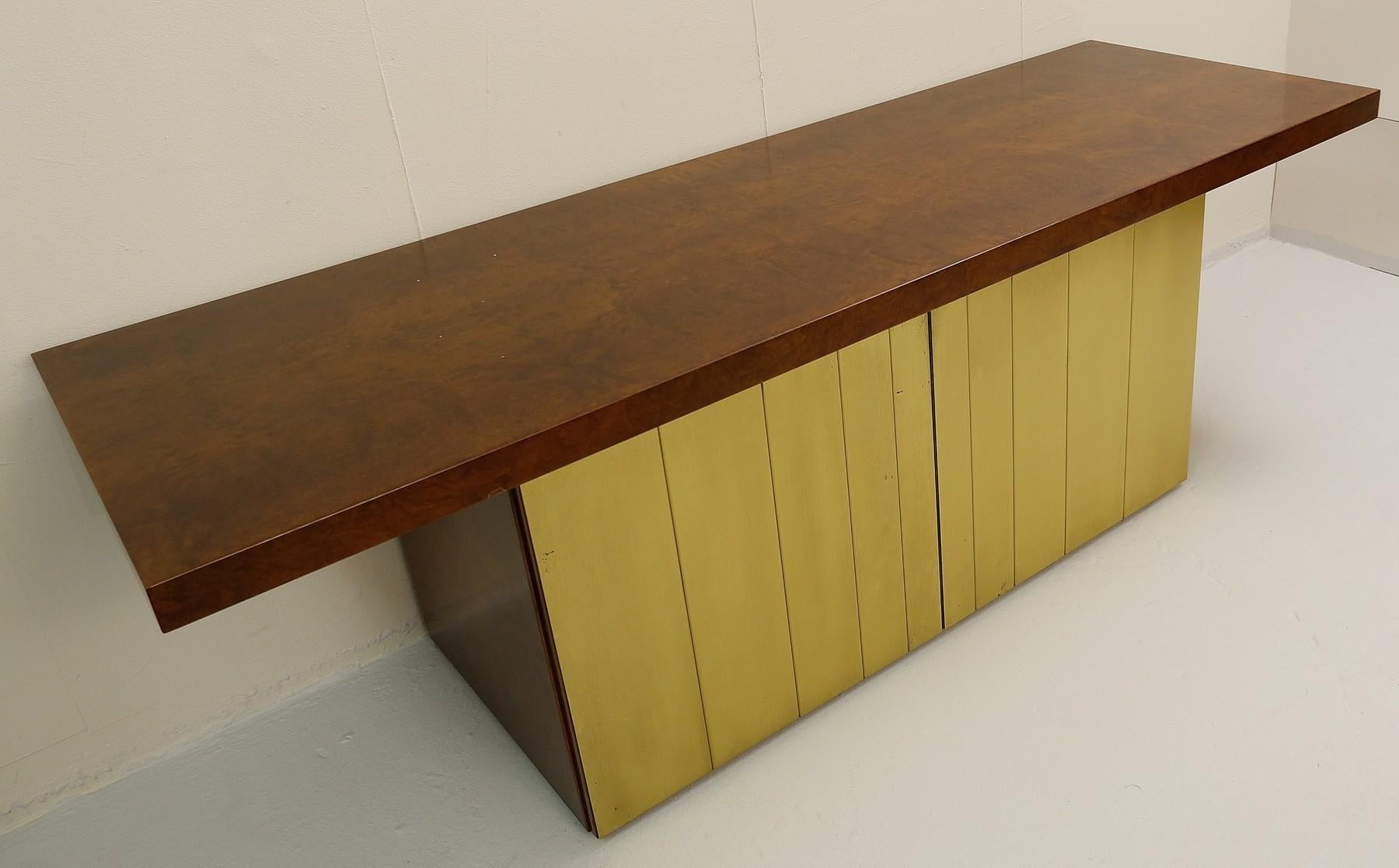 Set of Credenza and Nightstands by Luciano Frigerio In Good Condition For Sale In Brussels, BE