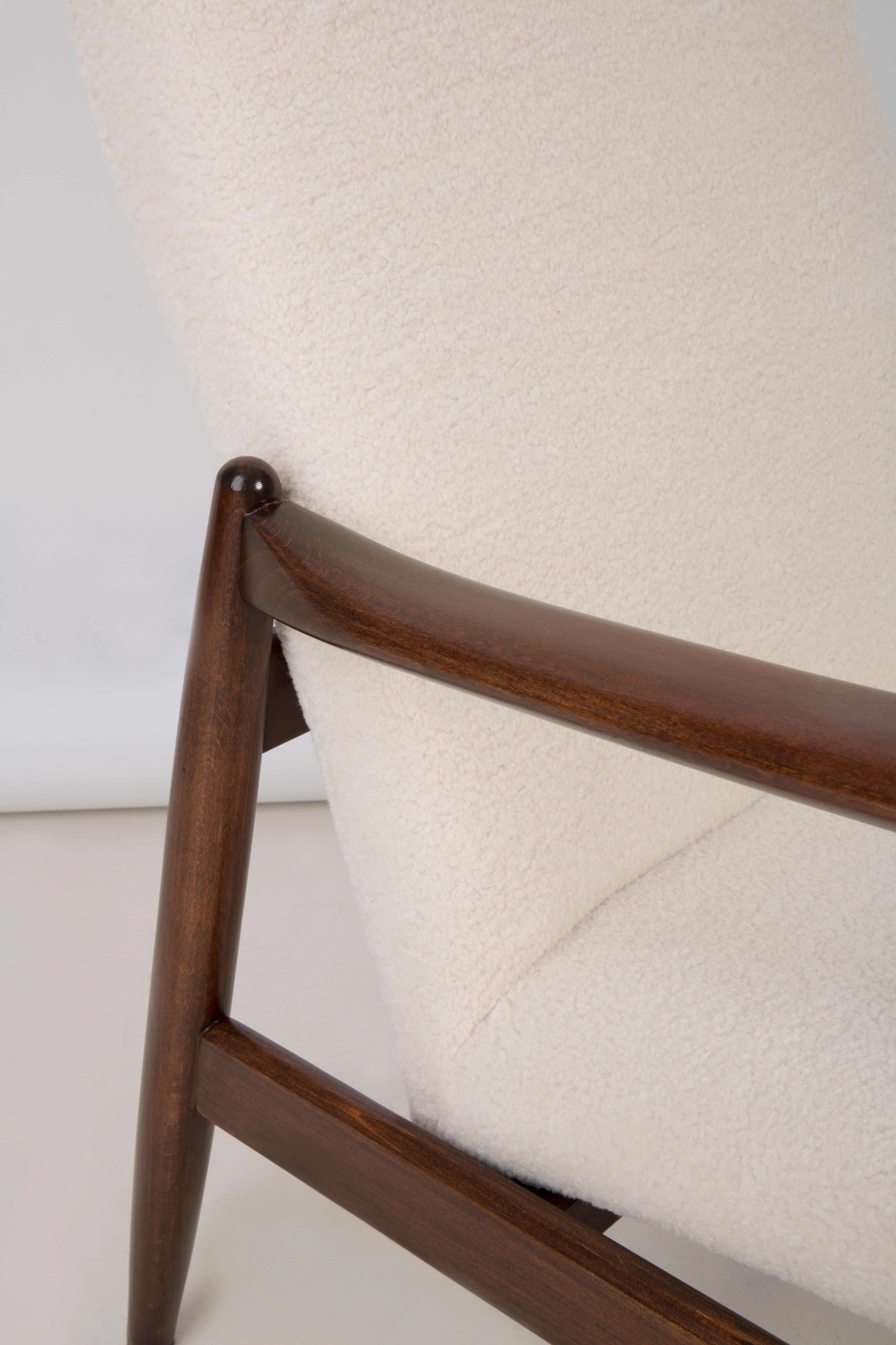 Conjunto de Sillones y Taburetes Crème Boucle, Gfm-64 Alto, Edmund Homa, Años 60 siglo XX en venta