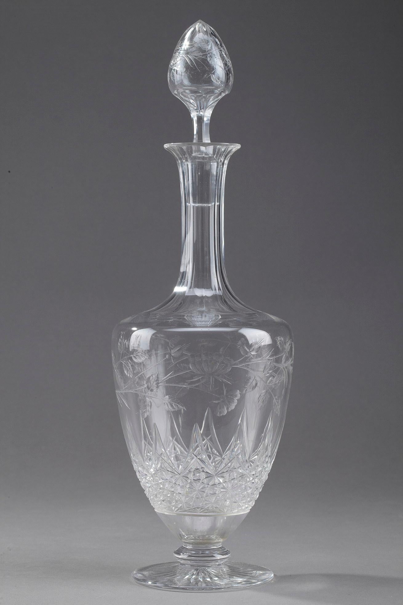Set of Crystal Ewer and Carafe For Sale 6