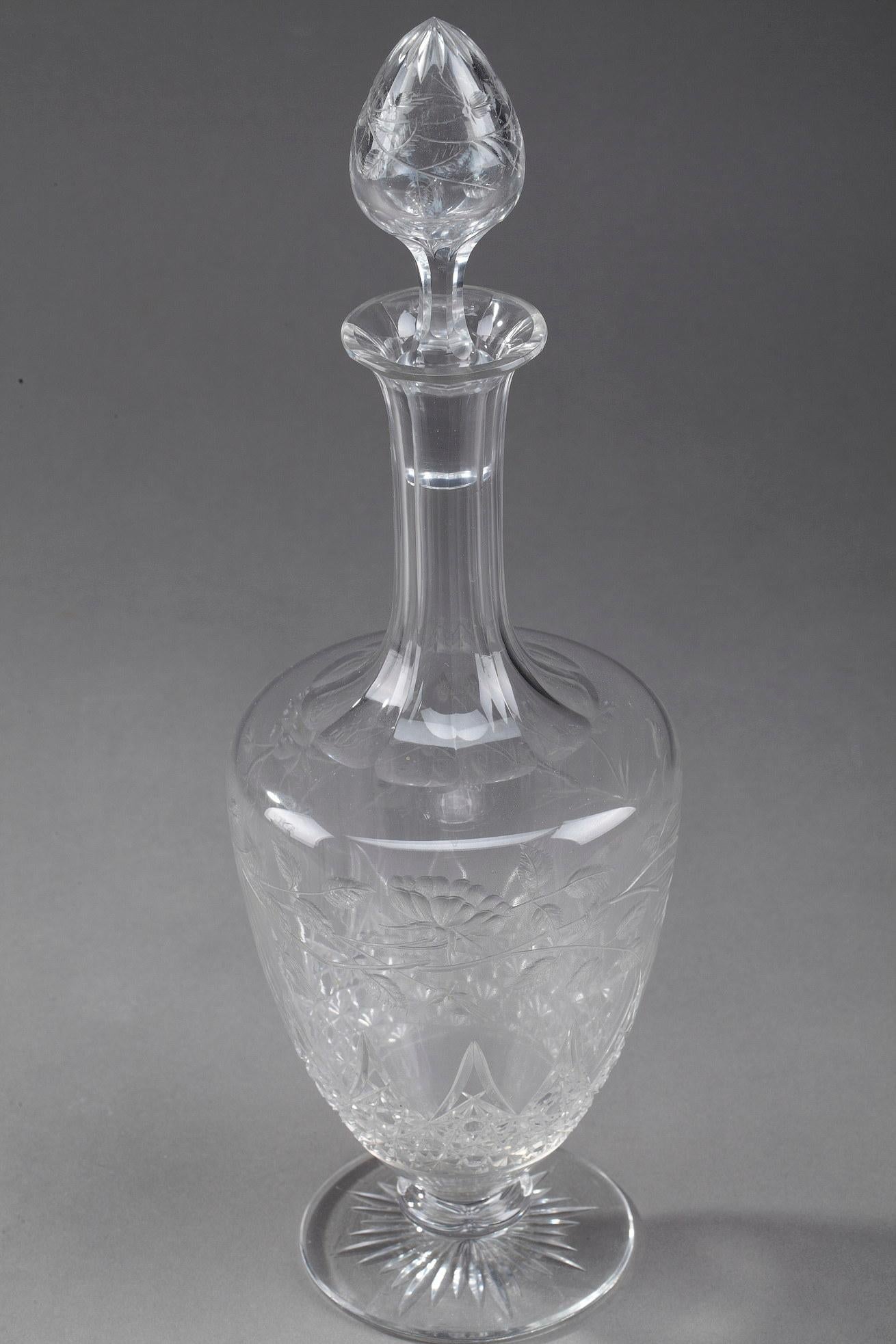 Set of Crystal Ewer and Carafe For Sale 7