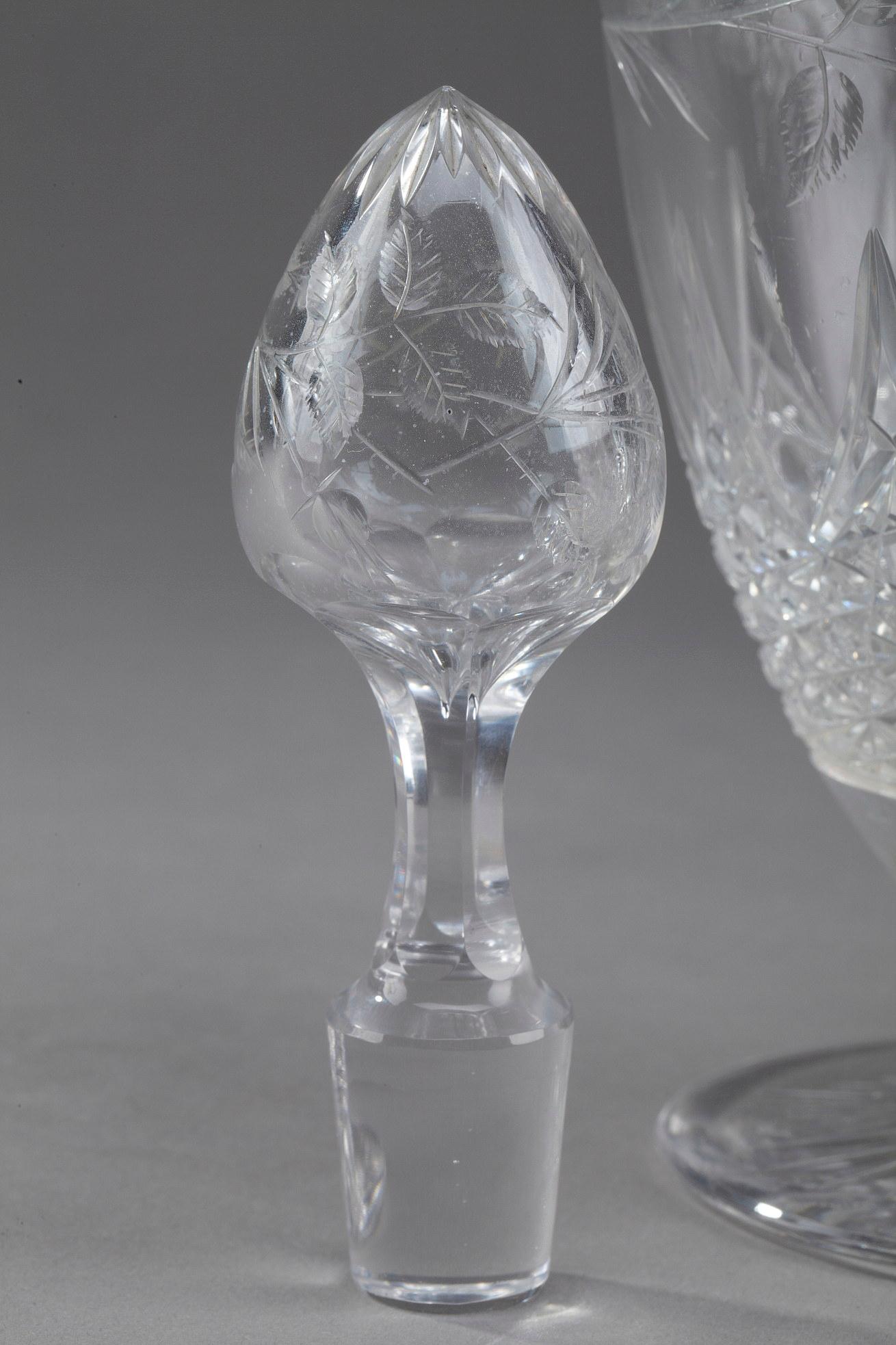 Set of Crystal Ewer and Carafe For Sale 10