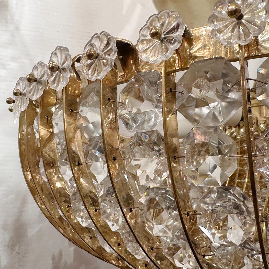 Dorato Set di apparecchi a incasso in cristallo. Venduto singolarmente in vendita