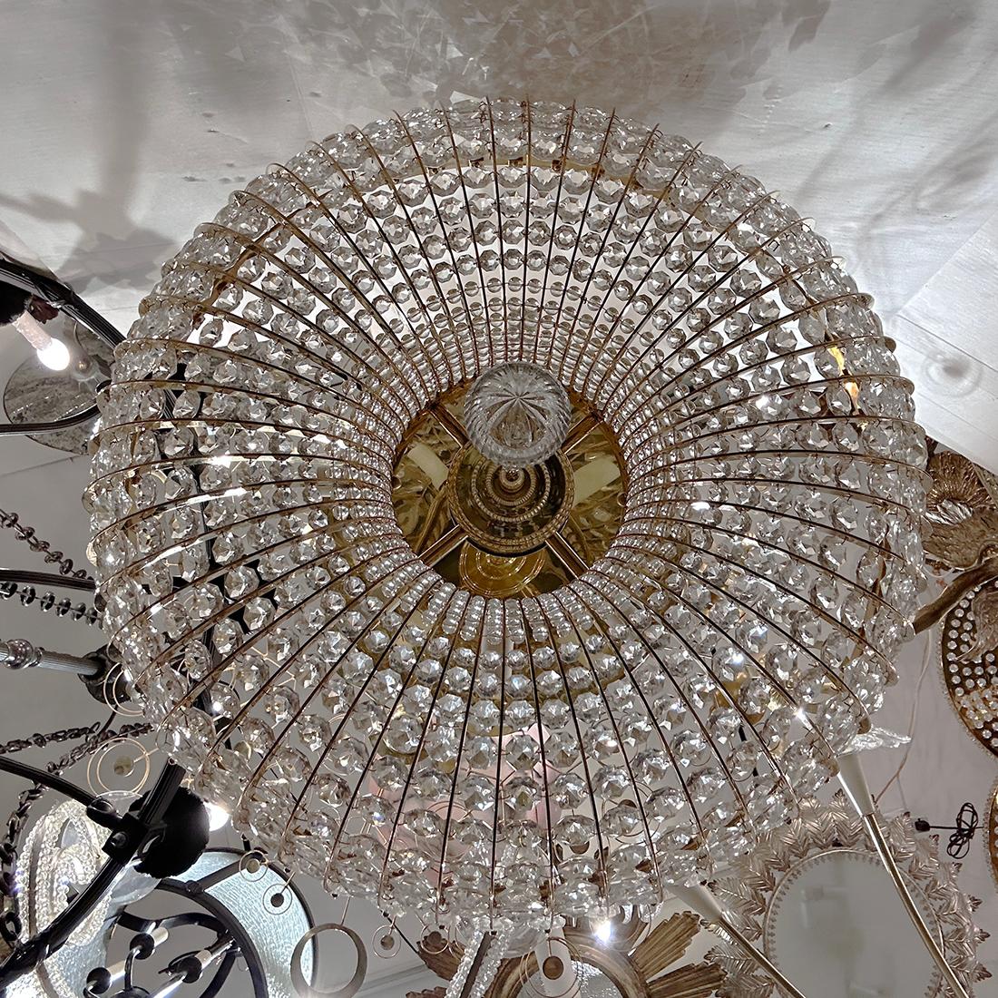 Metà XX secolo Set di apparecchi a incasso in cristallo. Venduto singolarmente in vendita