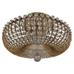 Set of Crystal Flush Mount Fixtures. Sold Individually