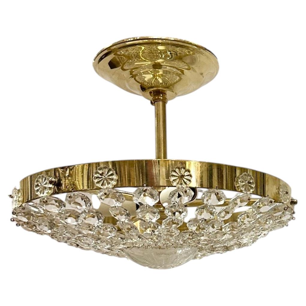 Set of Crystal Light Fixtures, Sold Individually