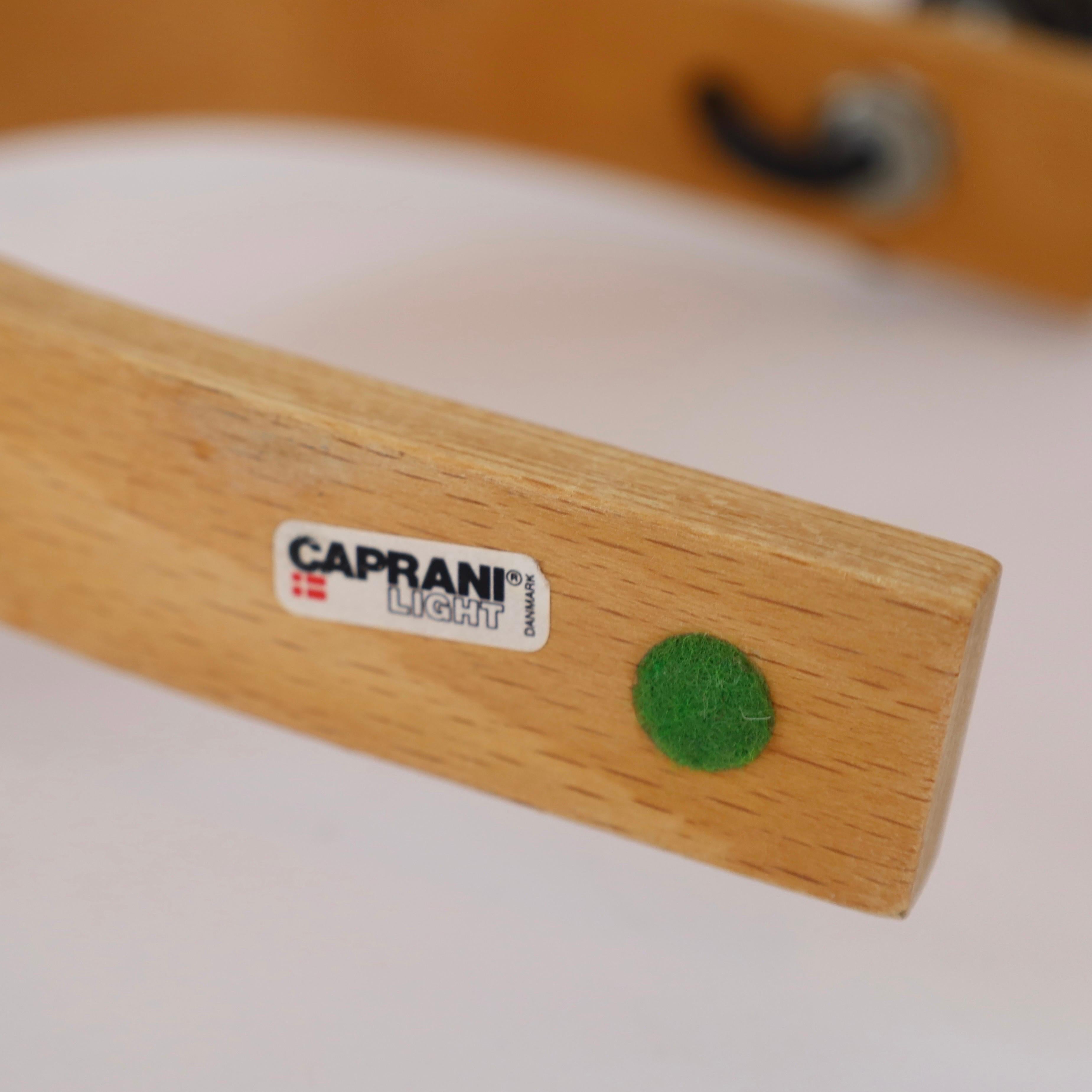 Set geschwungener Tischlampen aus Buchenholz von Caprani, 1970er Jahre, Dänemark im Angebot 6
