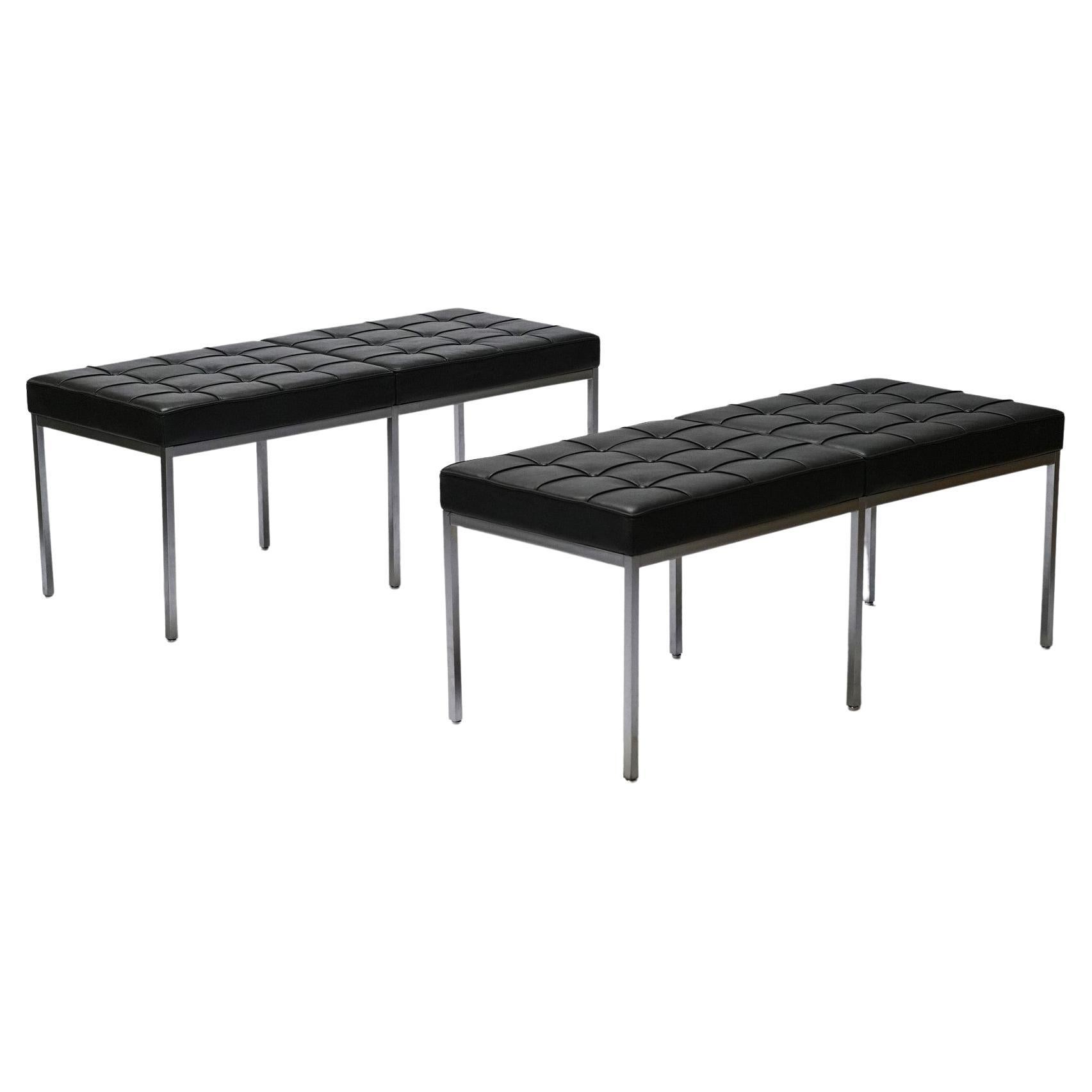 Set of custom ordered Florence Knoll Benches