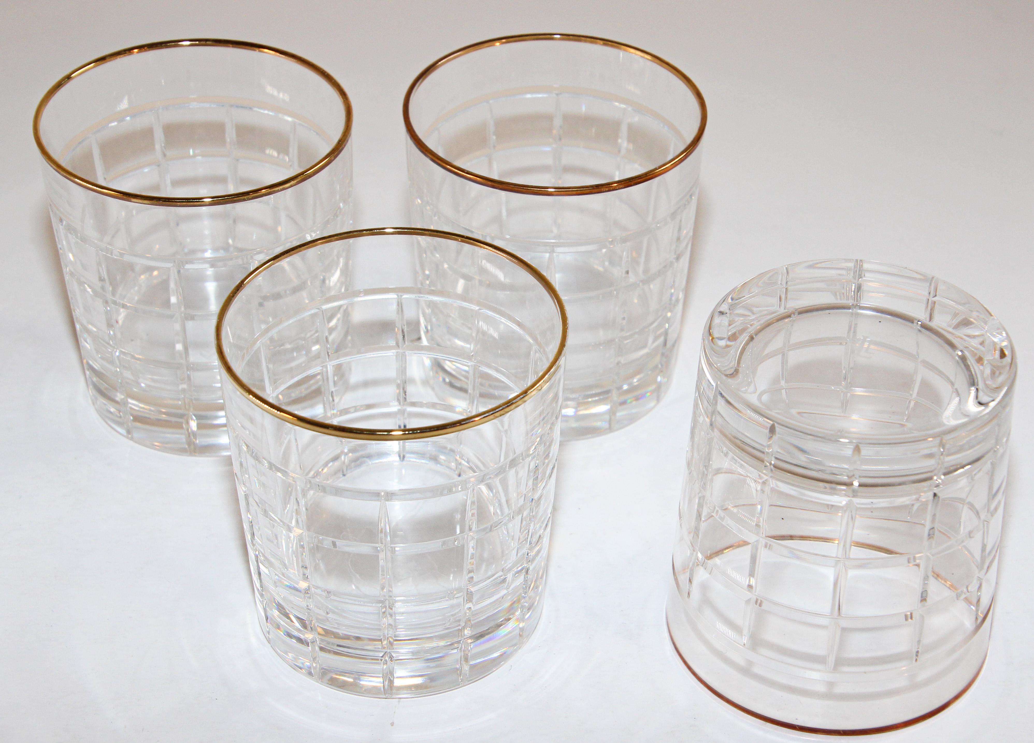 Set of Cut Crystal Double Old-Fashioned Whiskey Glasses by Ralph Lauren 5