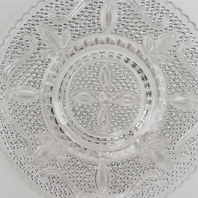 clear salad plates