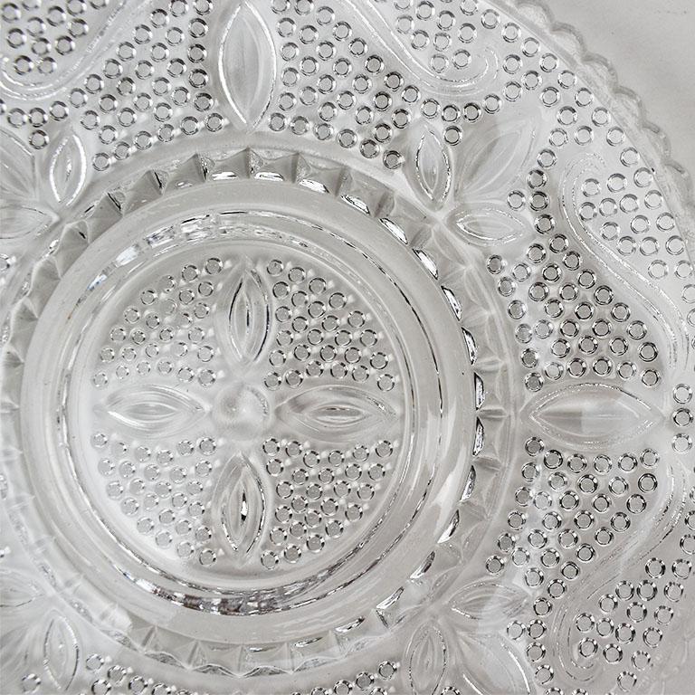 glass party plates