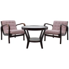 Set tschechischer Sessel und Couchtisch aus der Tschechoslowakei von Kropek und Koelka, 1960