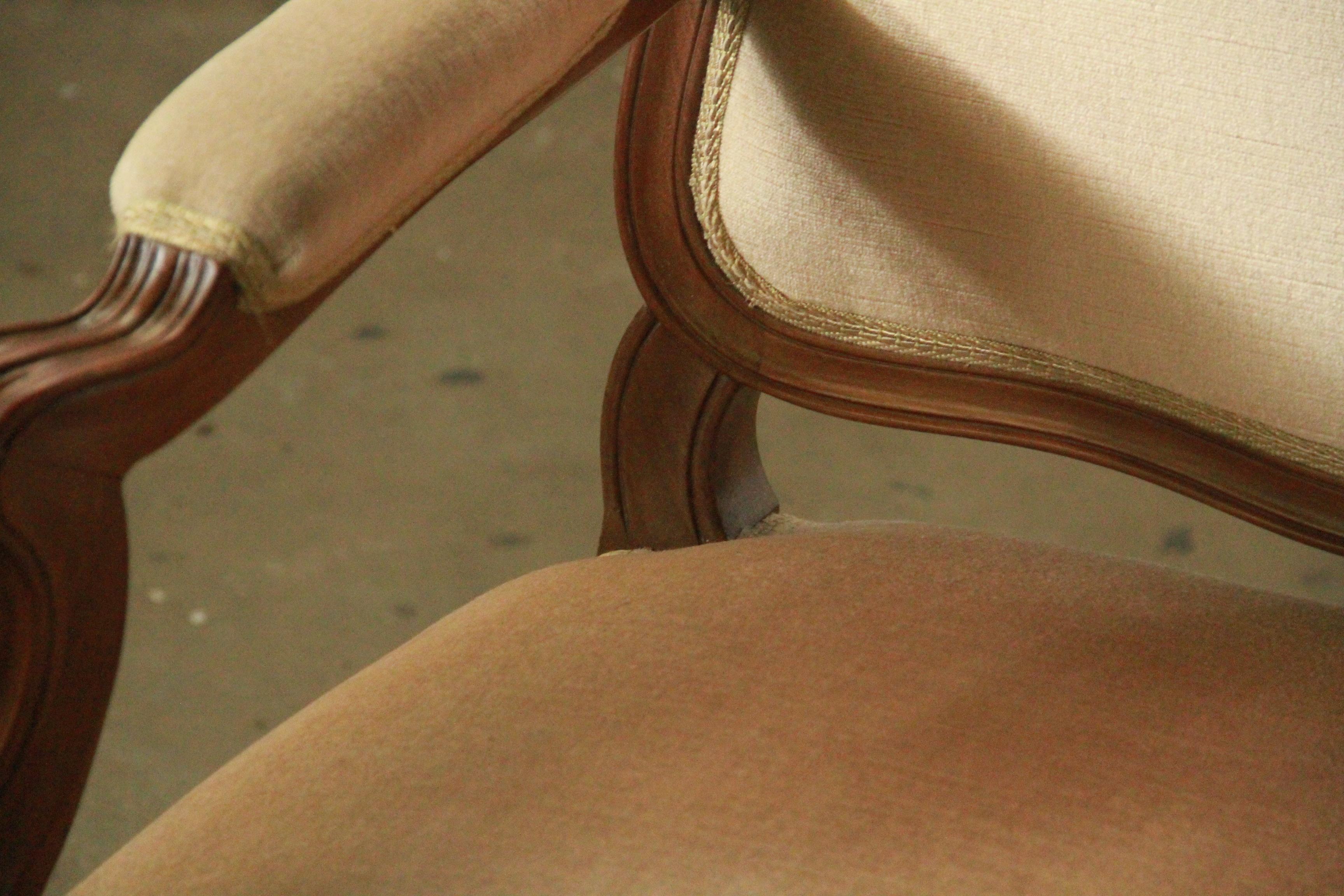 Ensemble de chaises longues danoises anciennes du 18e siècle, style Louis XV en vente 5