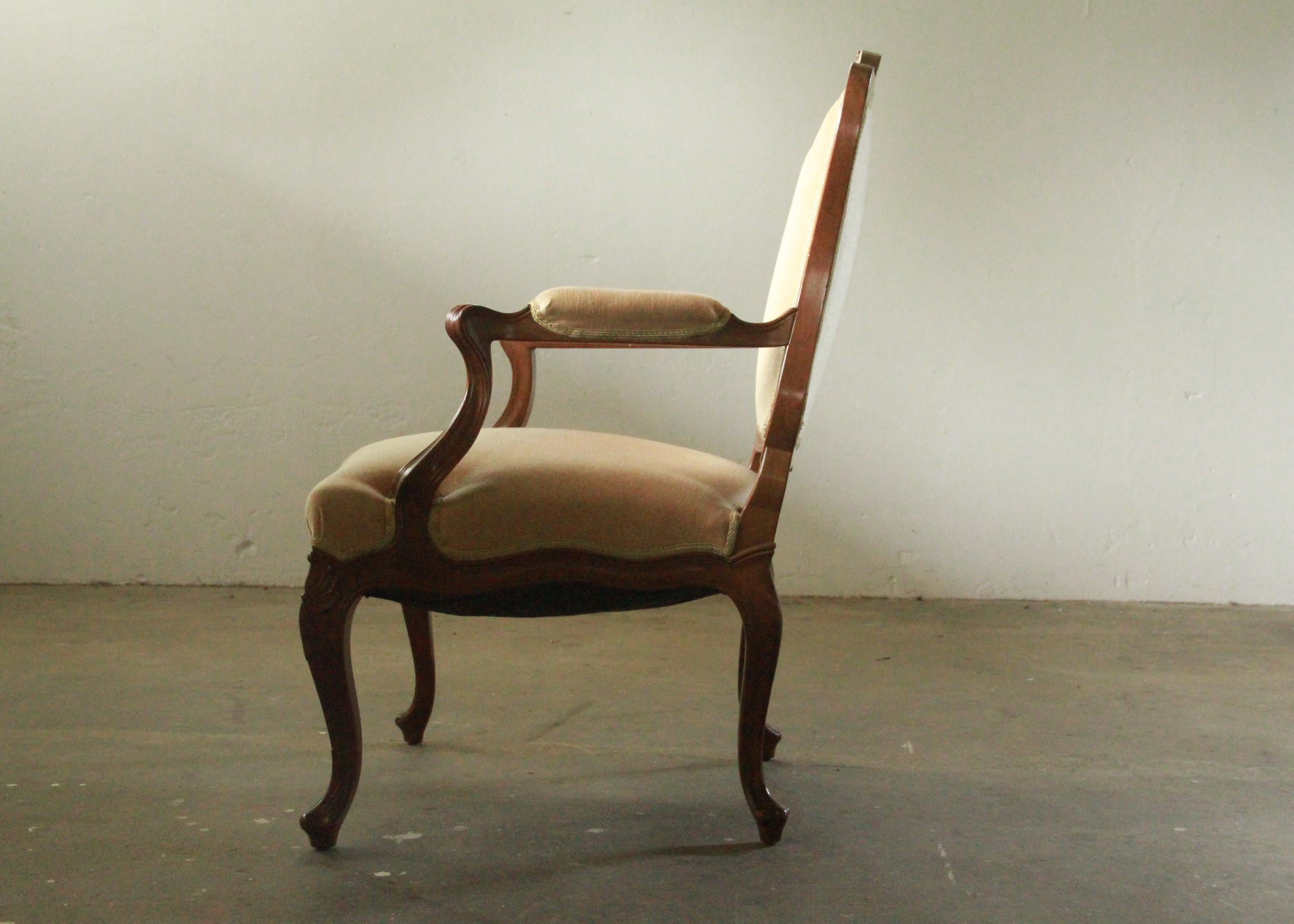 Ensemble de chaises longues danoises anciennes du 18e siècle, style Louis XV en vente 6