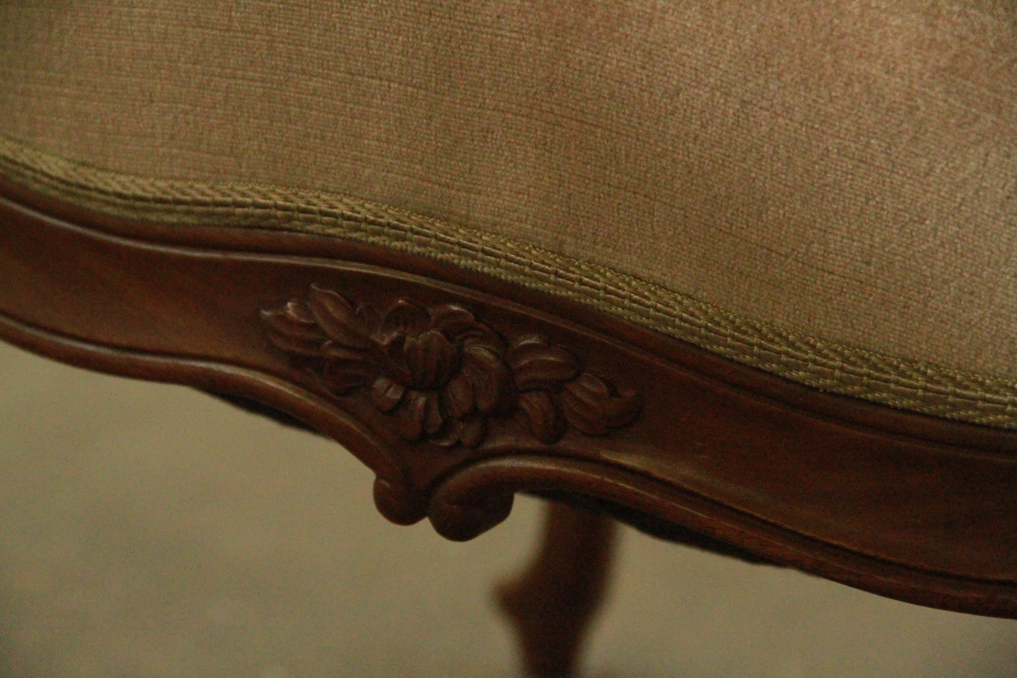 Ensemble de chaises longues danoises anciennes du 18e siècle, style Louis XV en vente 2
