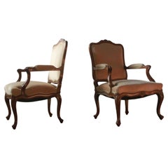 Set of Danish Antique 18th century Lounge Chair, style of Louis XV
