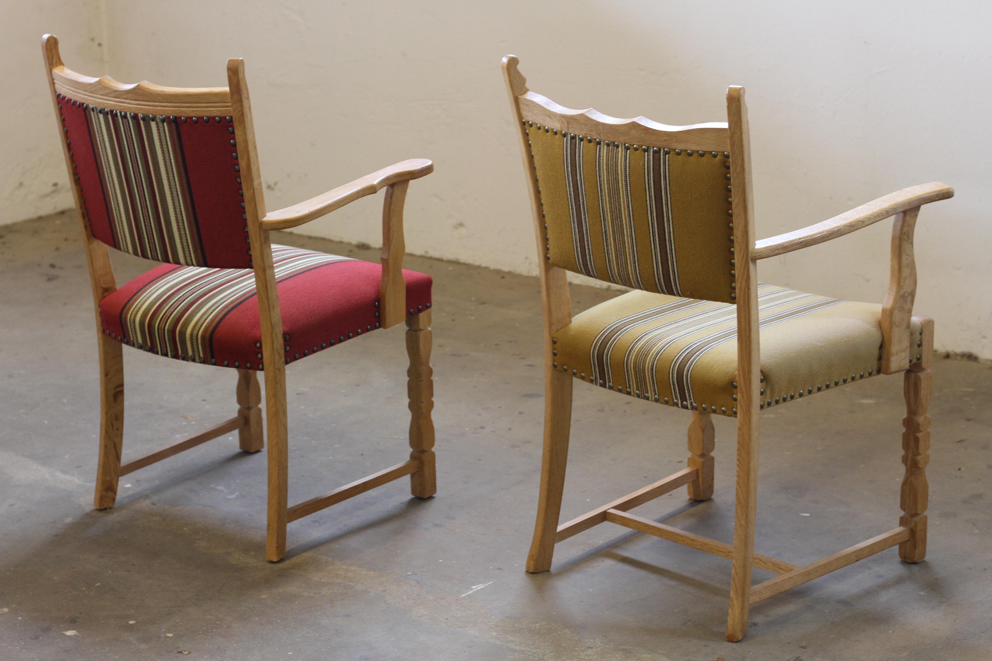 Ensemble de Fauteuils Brutalistes Danois dans le style de Kjærnulf en vente 5