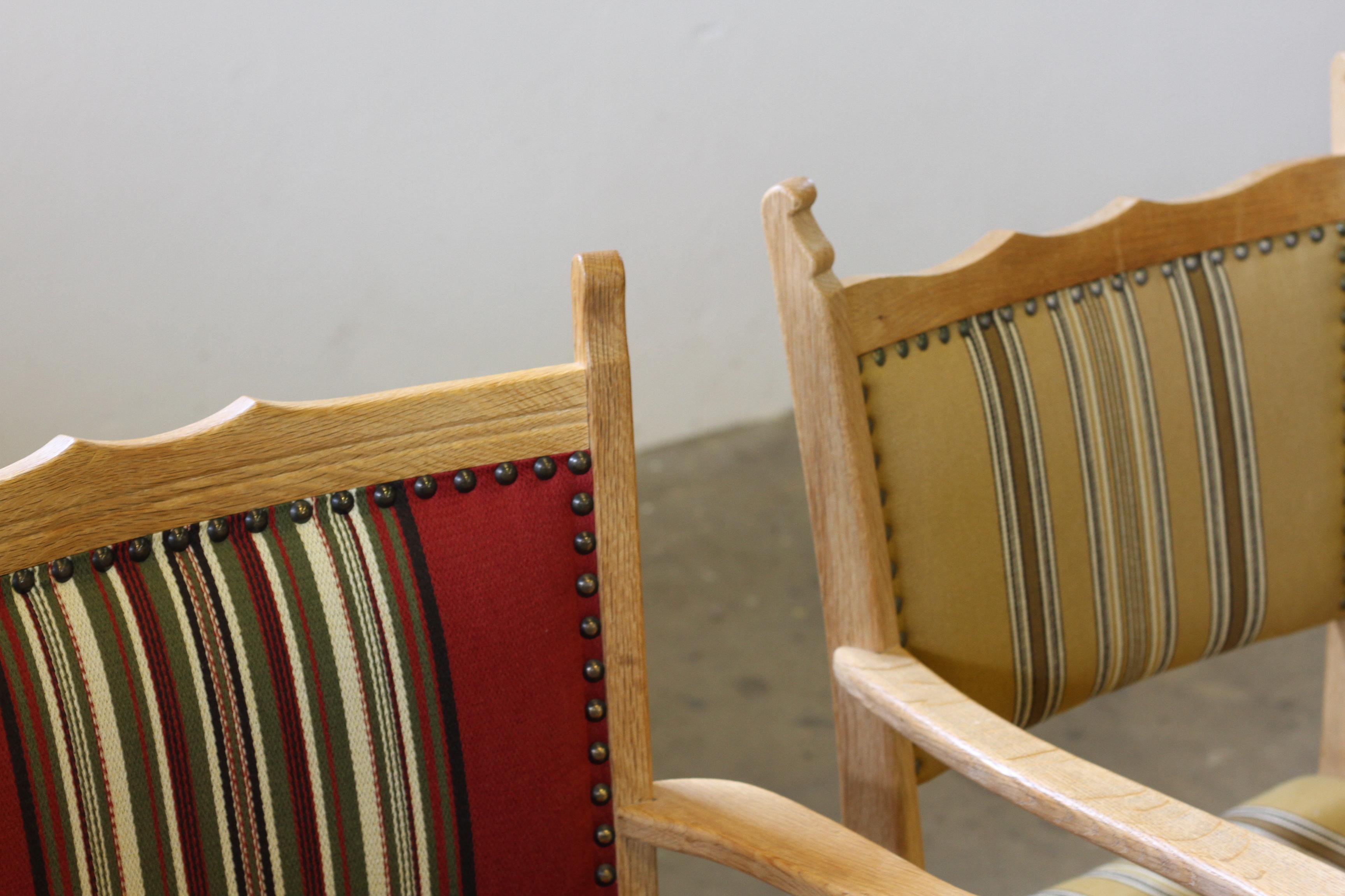 Ensemble de Fauteuils Brutalistes Danois dans le style de Kjærnulf en vente 1
