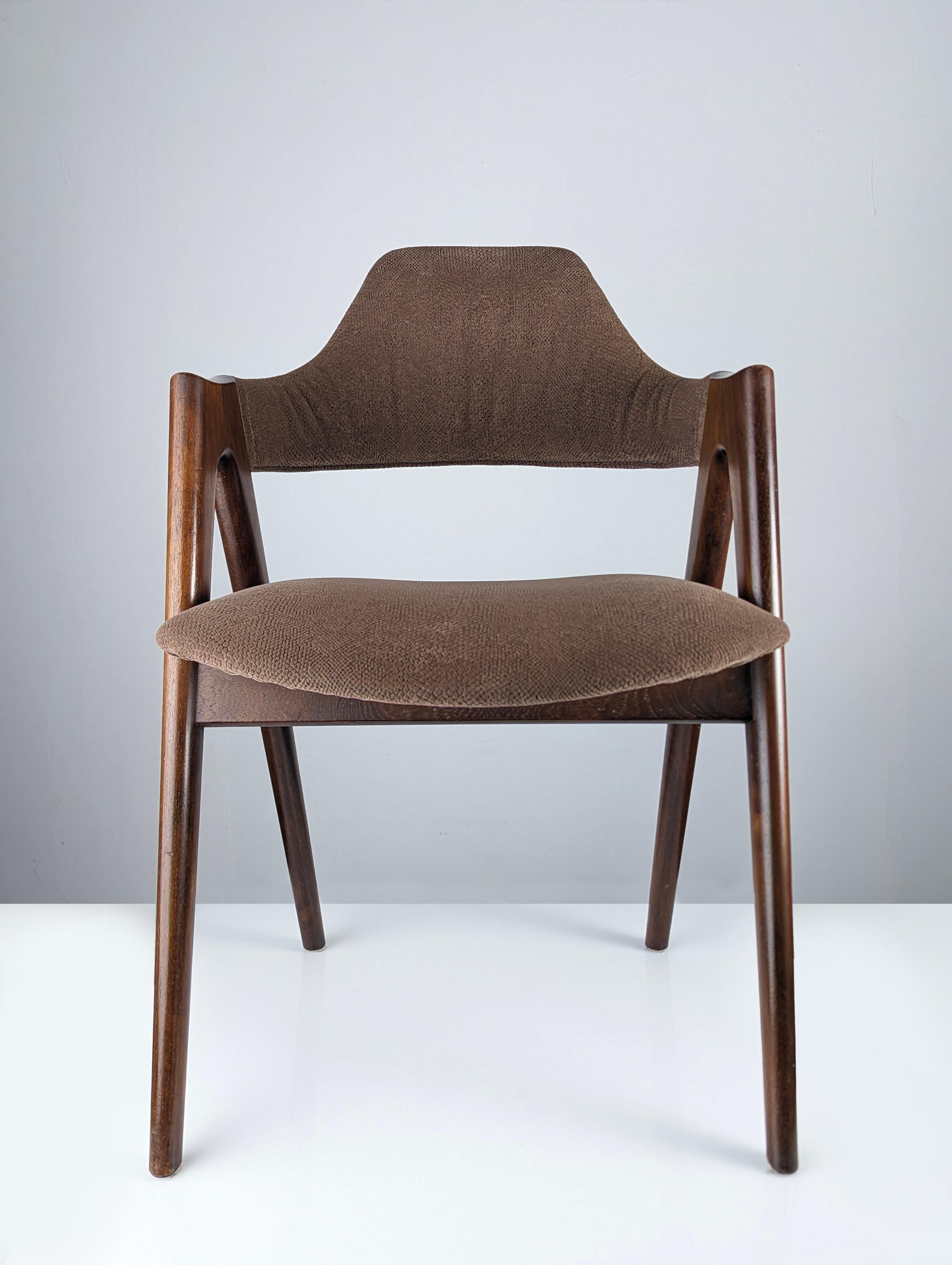 20th Century Set of Danish Compass Chairs by Kai Kristiansen, 1960s For Sale