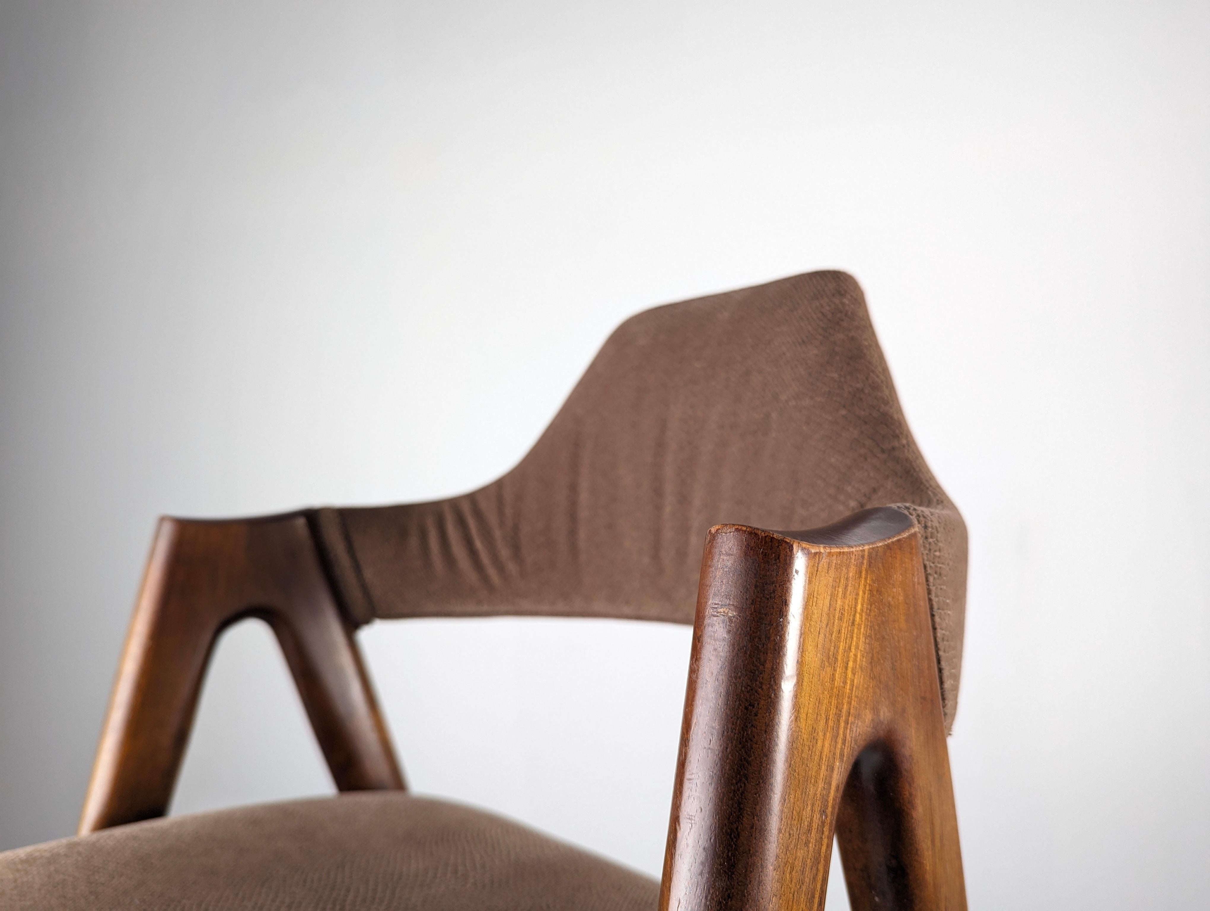 Teak Set of Danish Compass Chairs by Kai Kristiansen, 1960s For Sale
