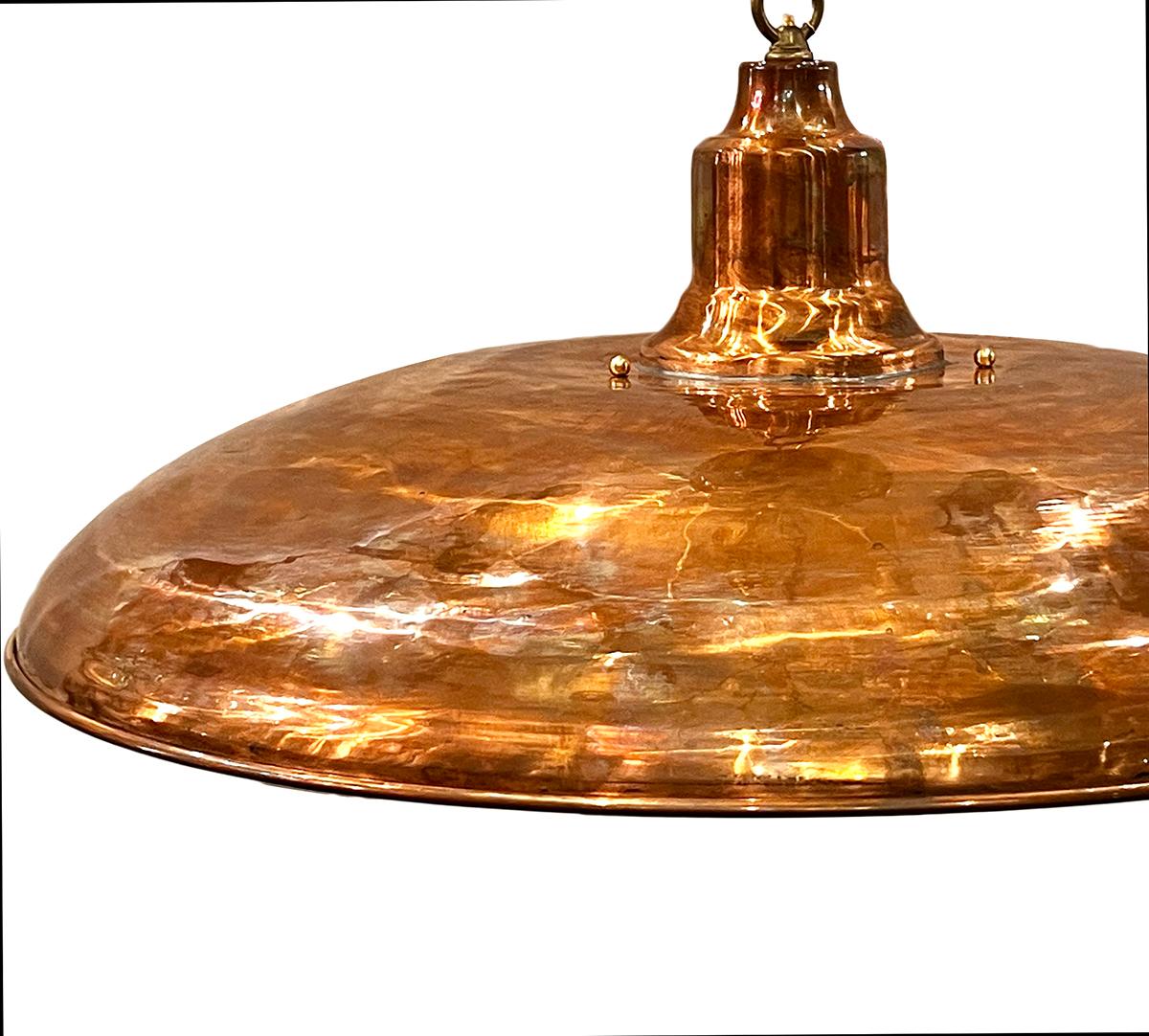Set of Danish Copper Light Fixtures, Sold Individually In Good Condition For Sale In New York, NY