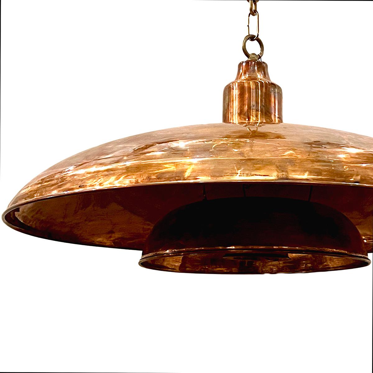 Set of Danish Copper Light Fixtures, Sold Individually For Sale 2