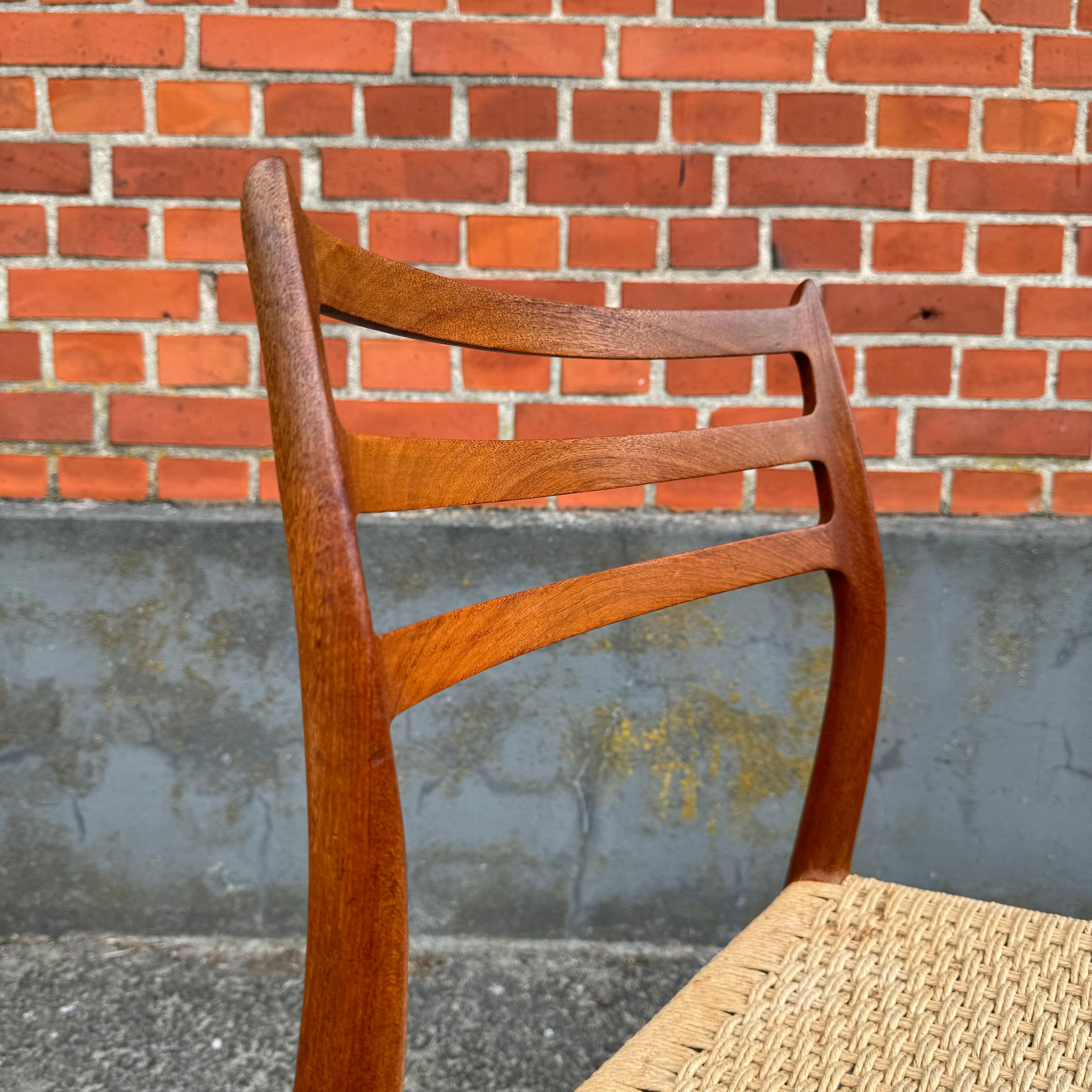 Set di 6 sedie da pranzo danesi di Niels Otto Møller in vendita 8