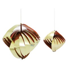 Set of Danish Modern "Konkylie" Pendants by Louis Weisdorf, Denmark, 1960s