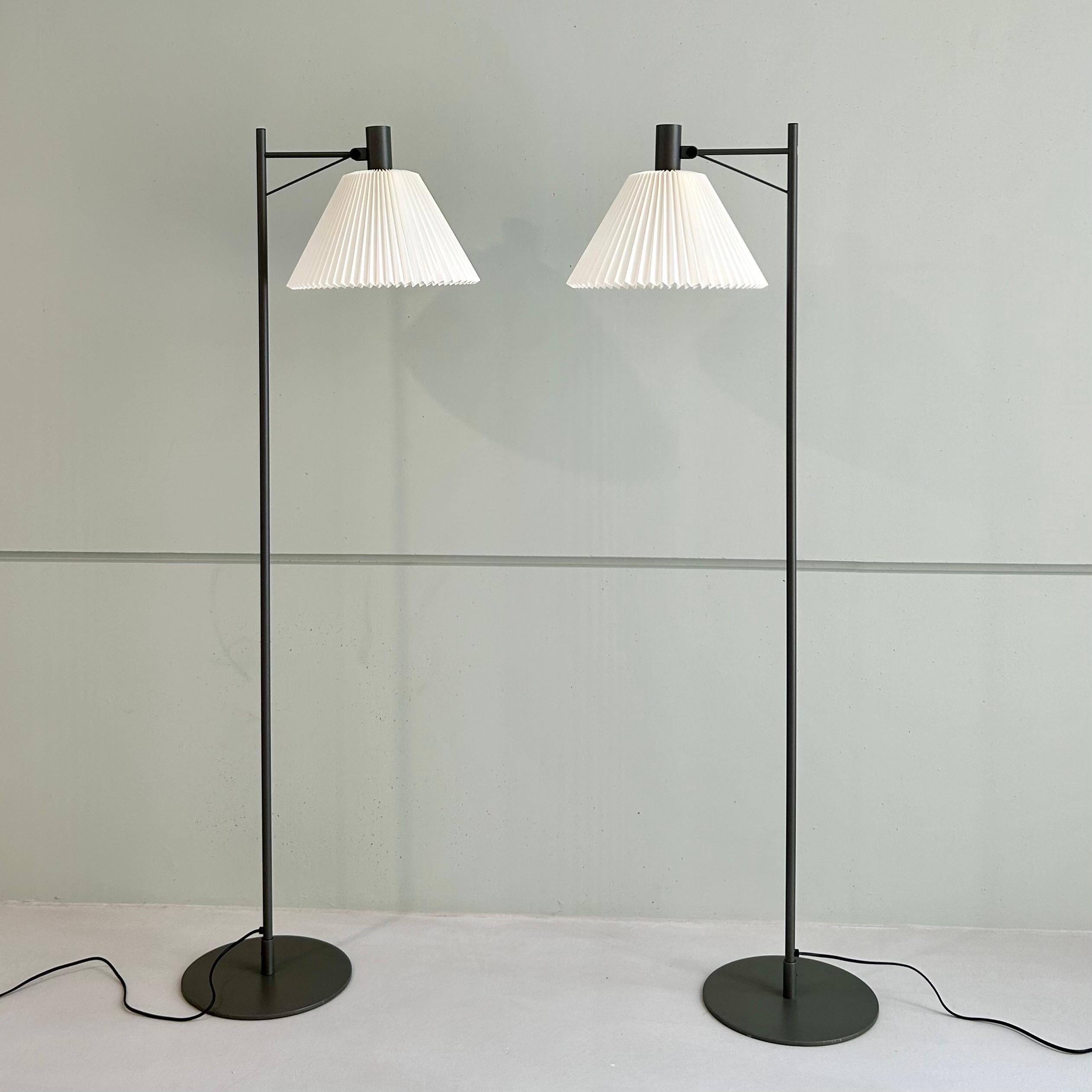 Set of Danish Modern Le Klint Floor Lamps, 1970s, Denmark In Excellent Condition For Sale In Værløse, DK