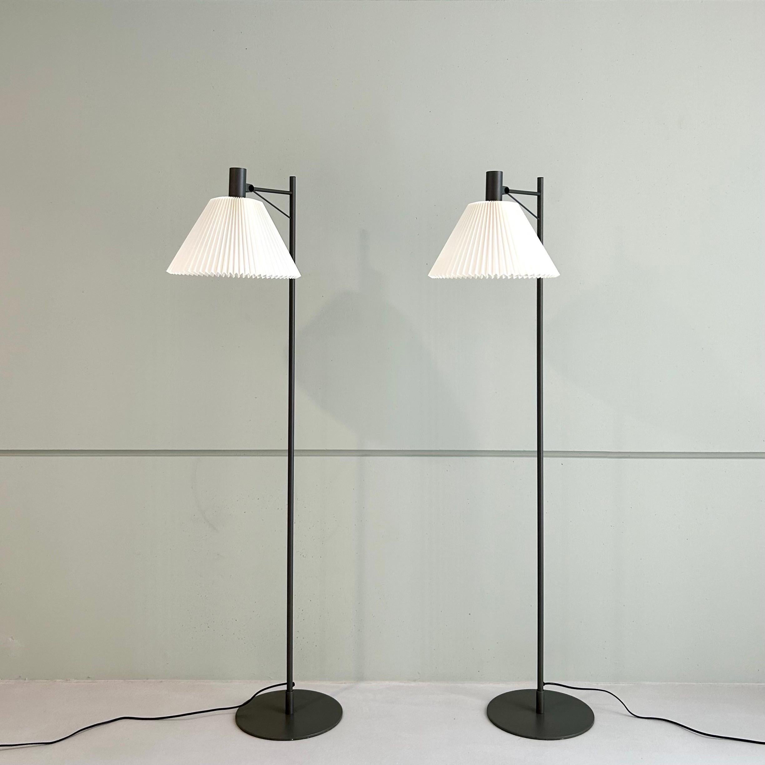 Late 20th Century Set of Danish Modern Le Klint Floor Lamps, 1970s, Denmark For Sale