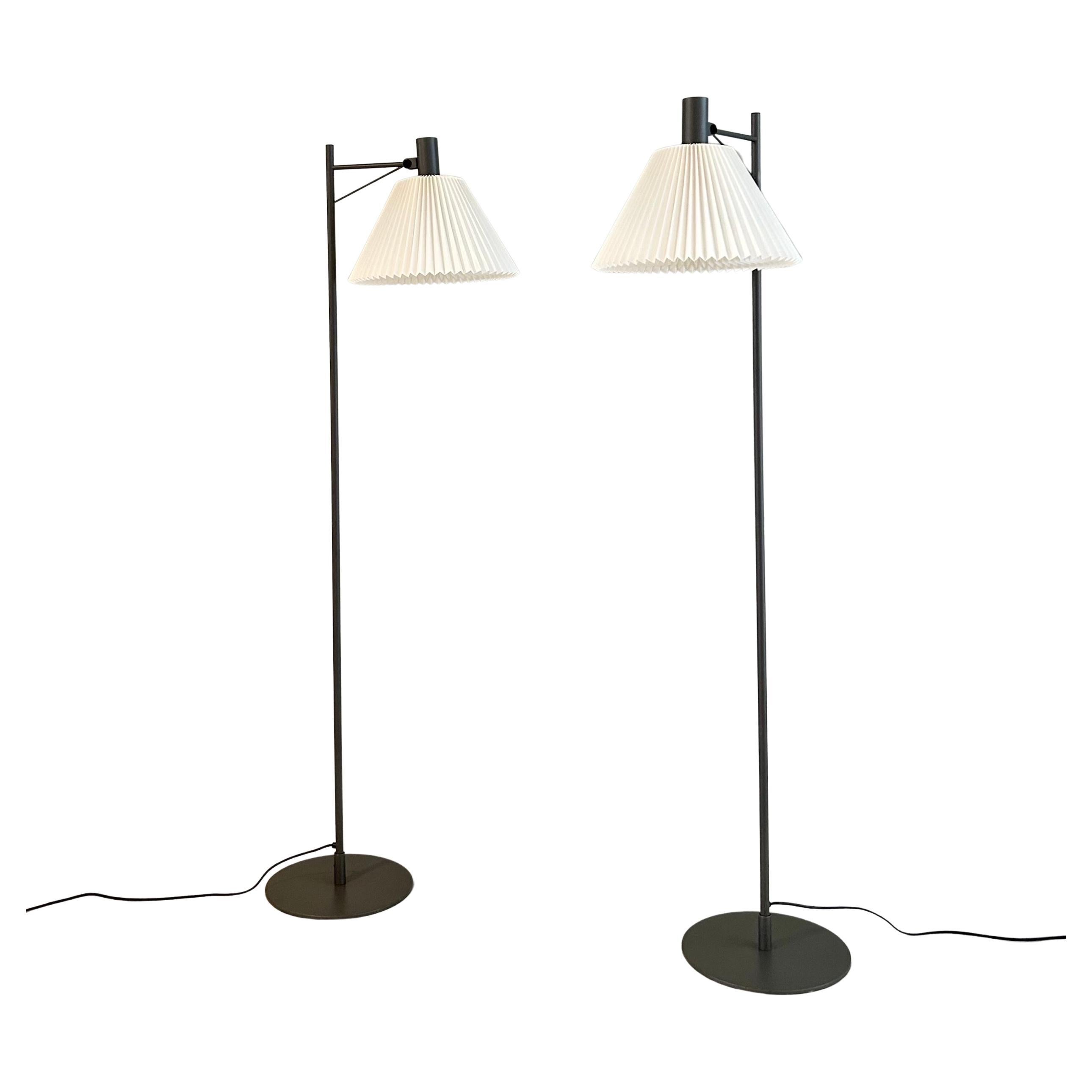 Set of Danish Modern Le Klint Floor Lamps, 1970s, Denmark For Sale
