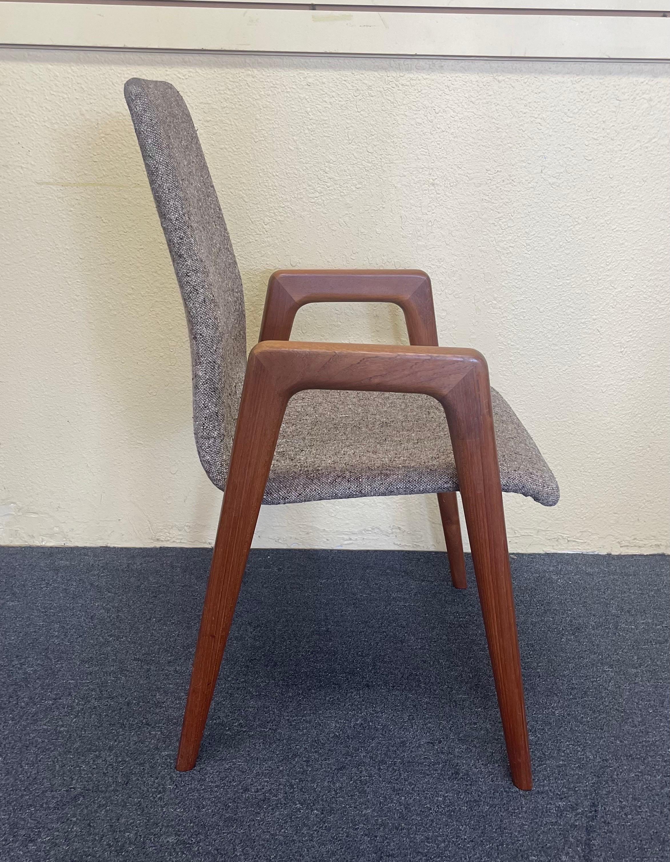 Set of Danish Modern Teak Dining Chairs by Kai Kristiansen for Shou Andersenz 4