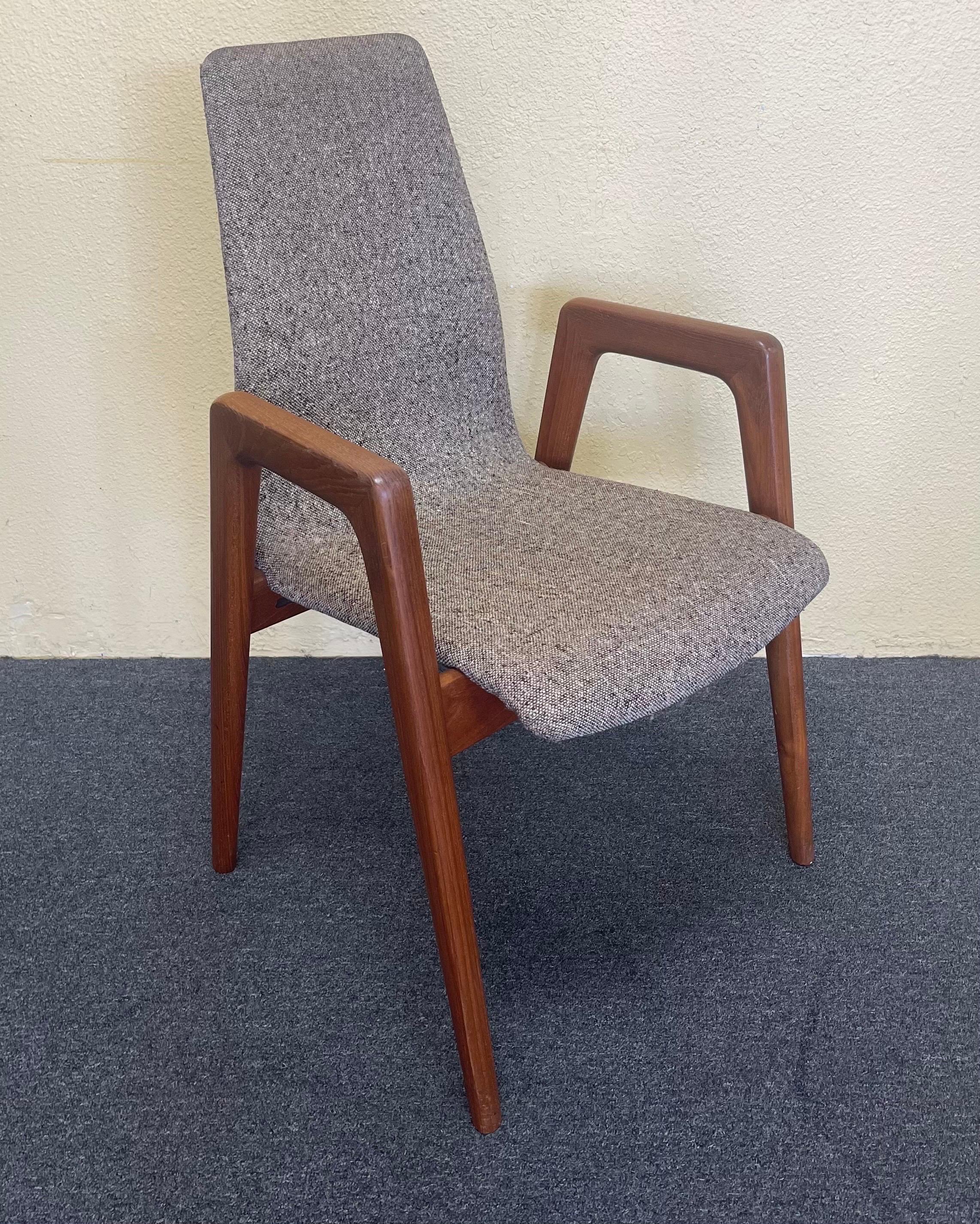 Set of Danish Modern Teak Dining Chairs by Kai Kristiansen for Shou Andersenz 5