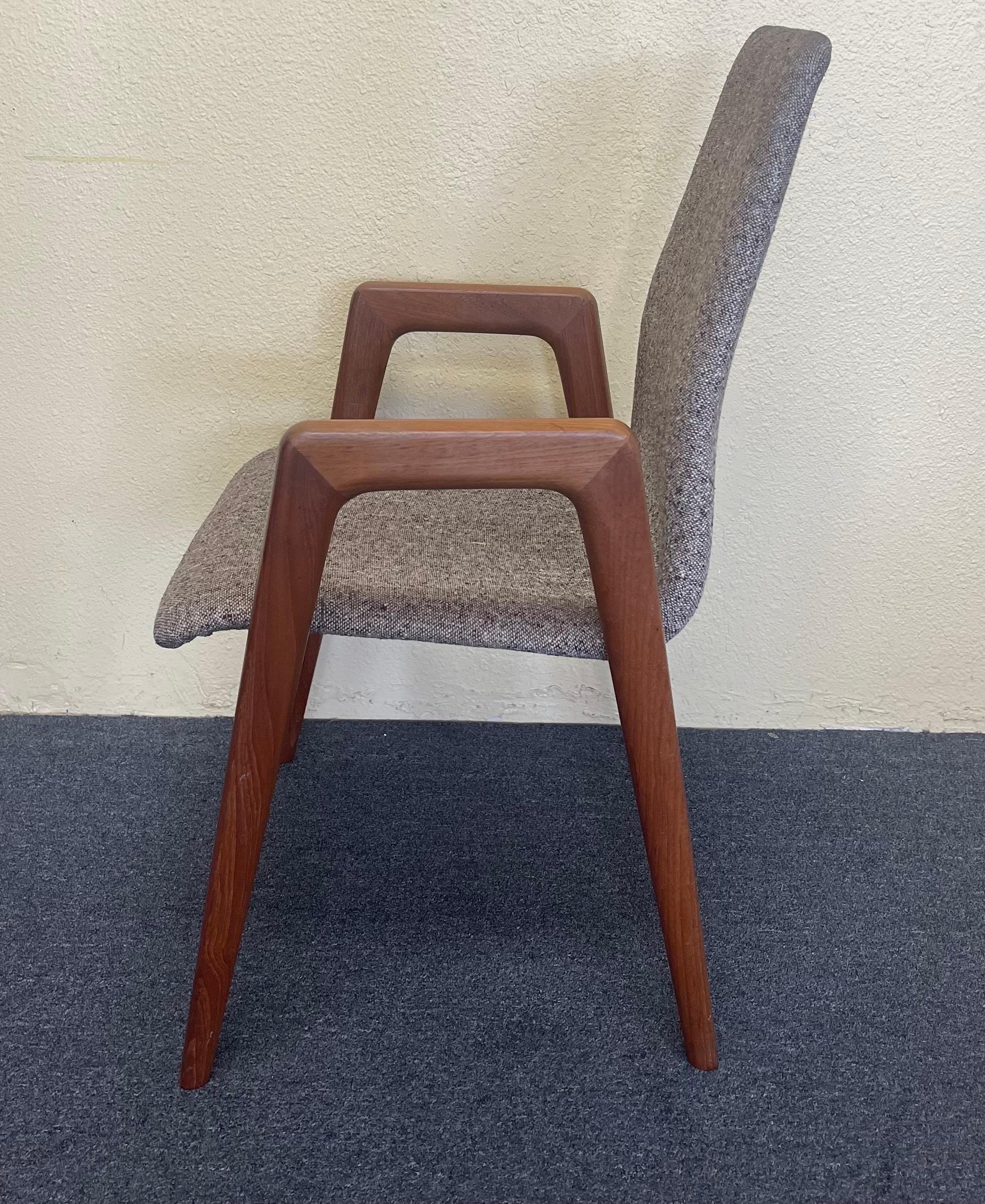 Set of Danish Modern Teak Dining Chairs by Kai Kristiansen for Shou Andersenz 1