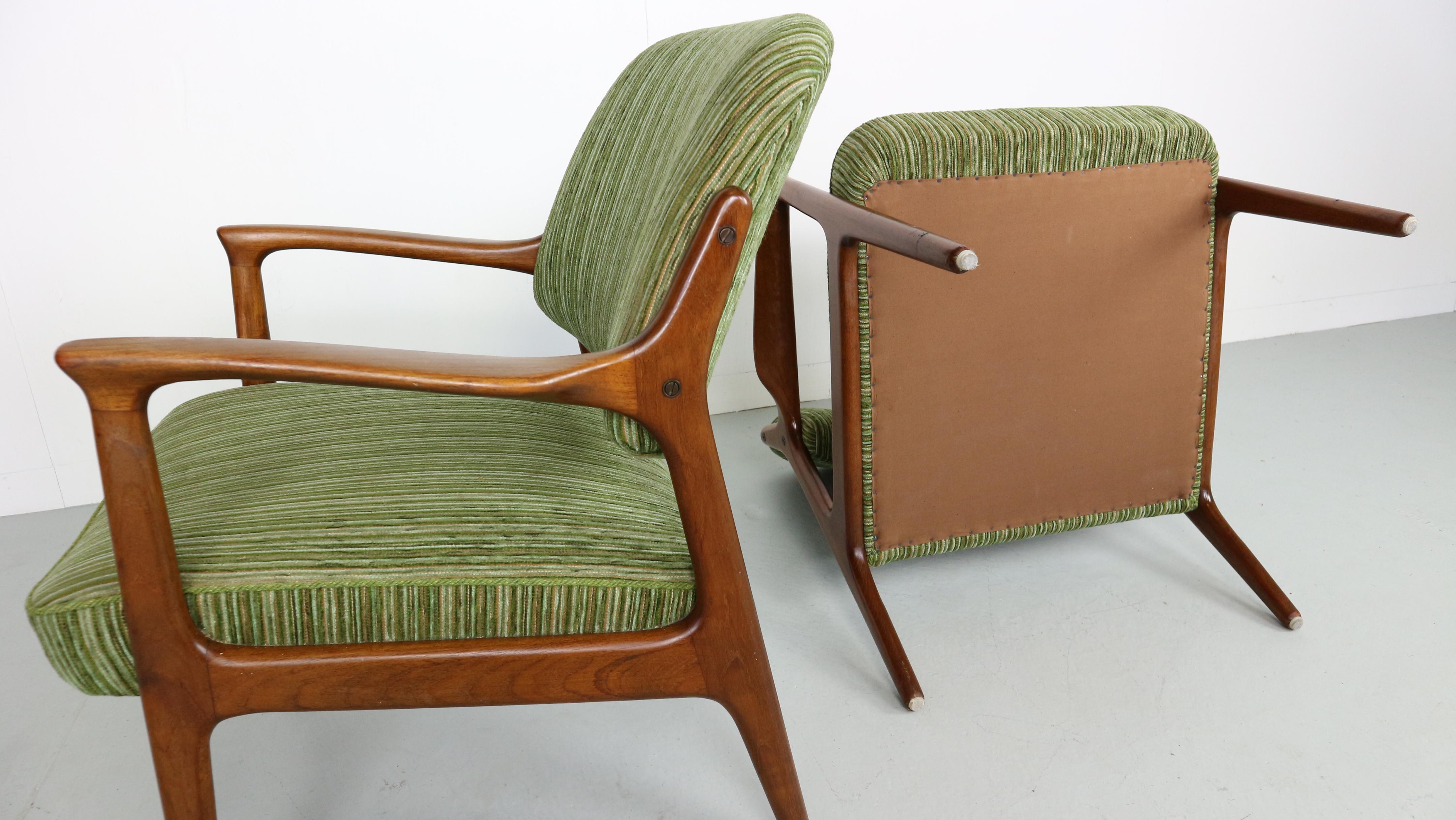 Set of Danish Teak Armchairs, 1960s 7