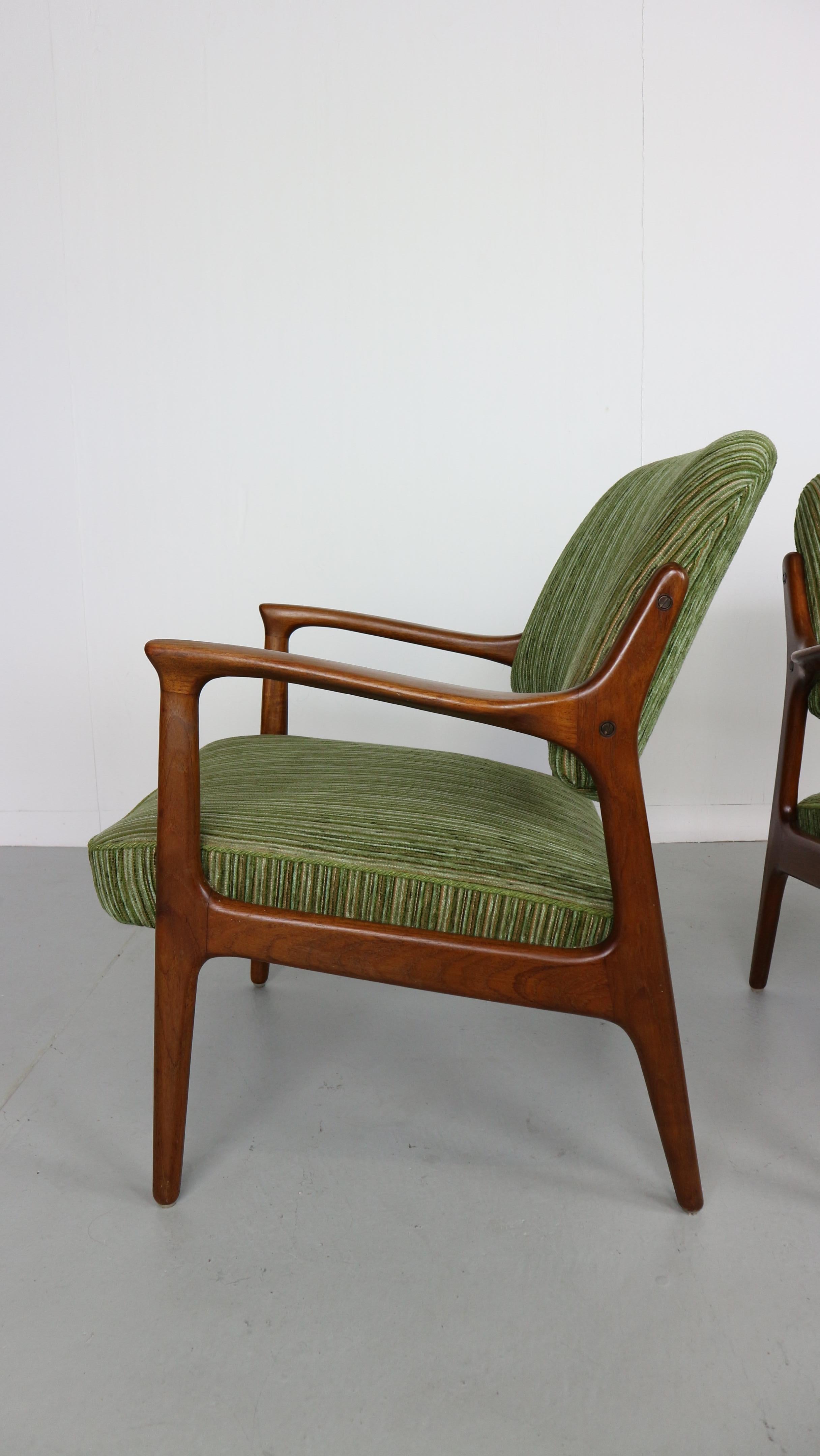 Set of Danish Teak Armchairs, 1960s 4