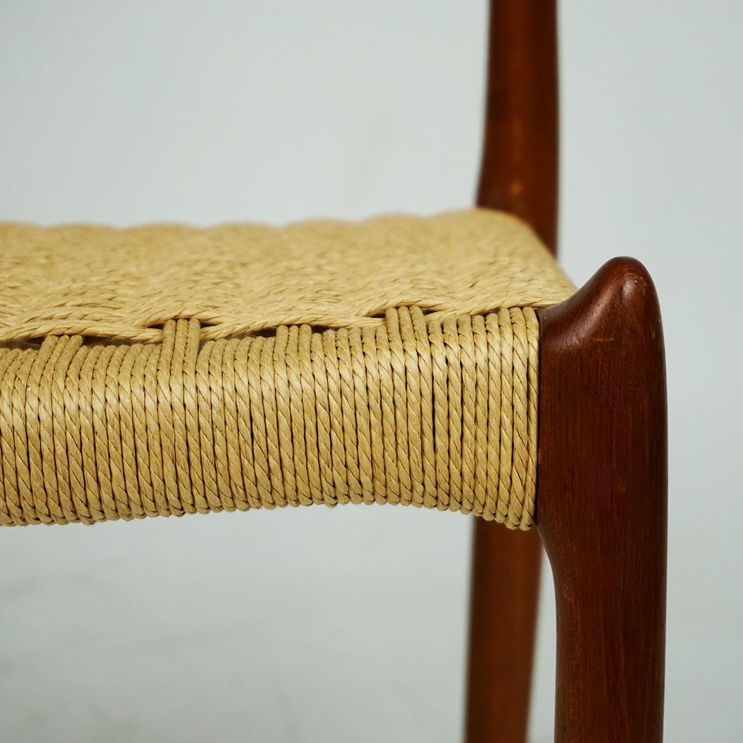 Scandinavian Teak Dining Chair Mod, 78 by Niels Otto Möller Denmark 5