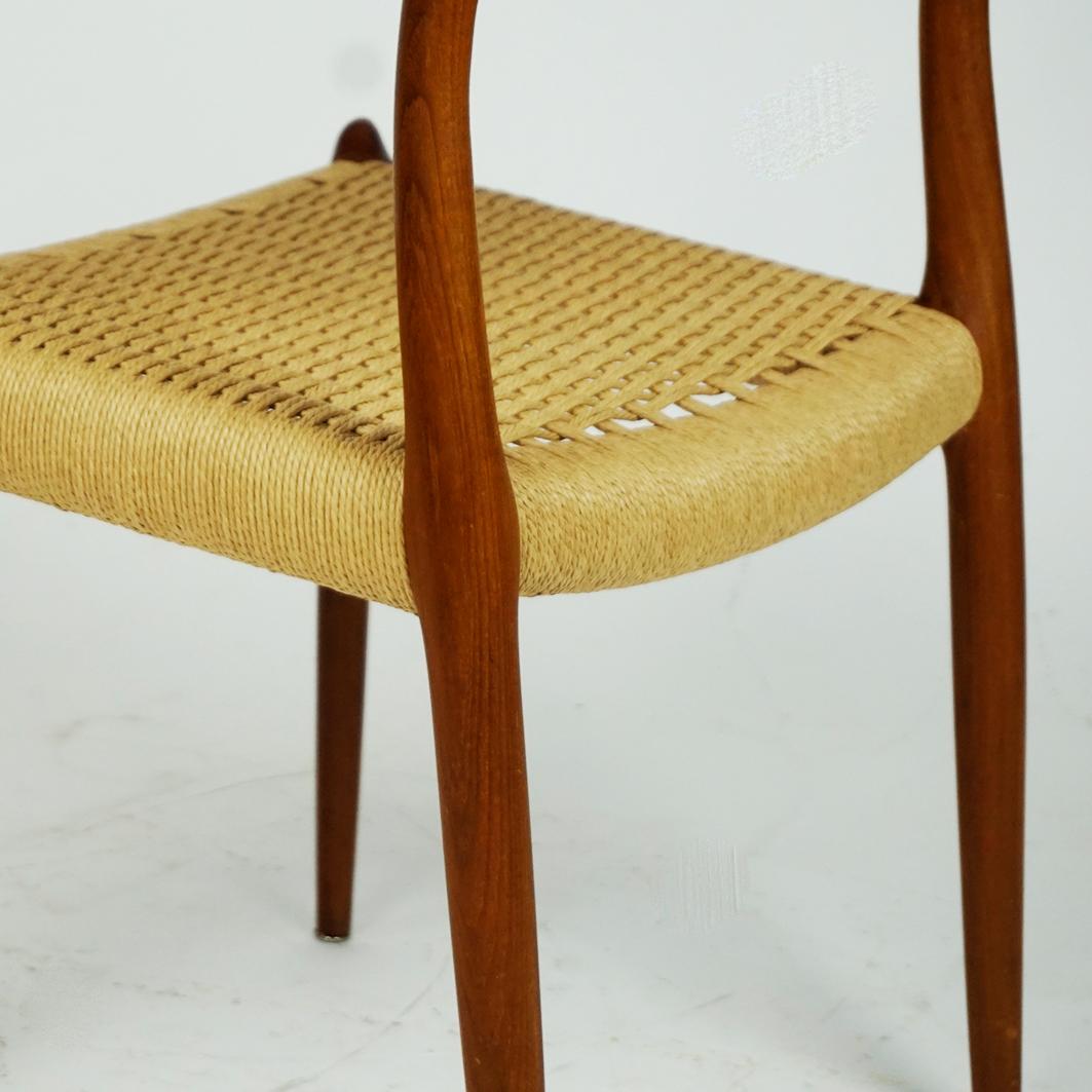Scandinavian Teak Dining Chair Mod, 78 by Niels Otto Möller Denmark 9