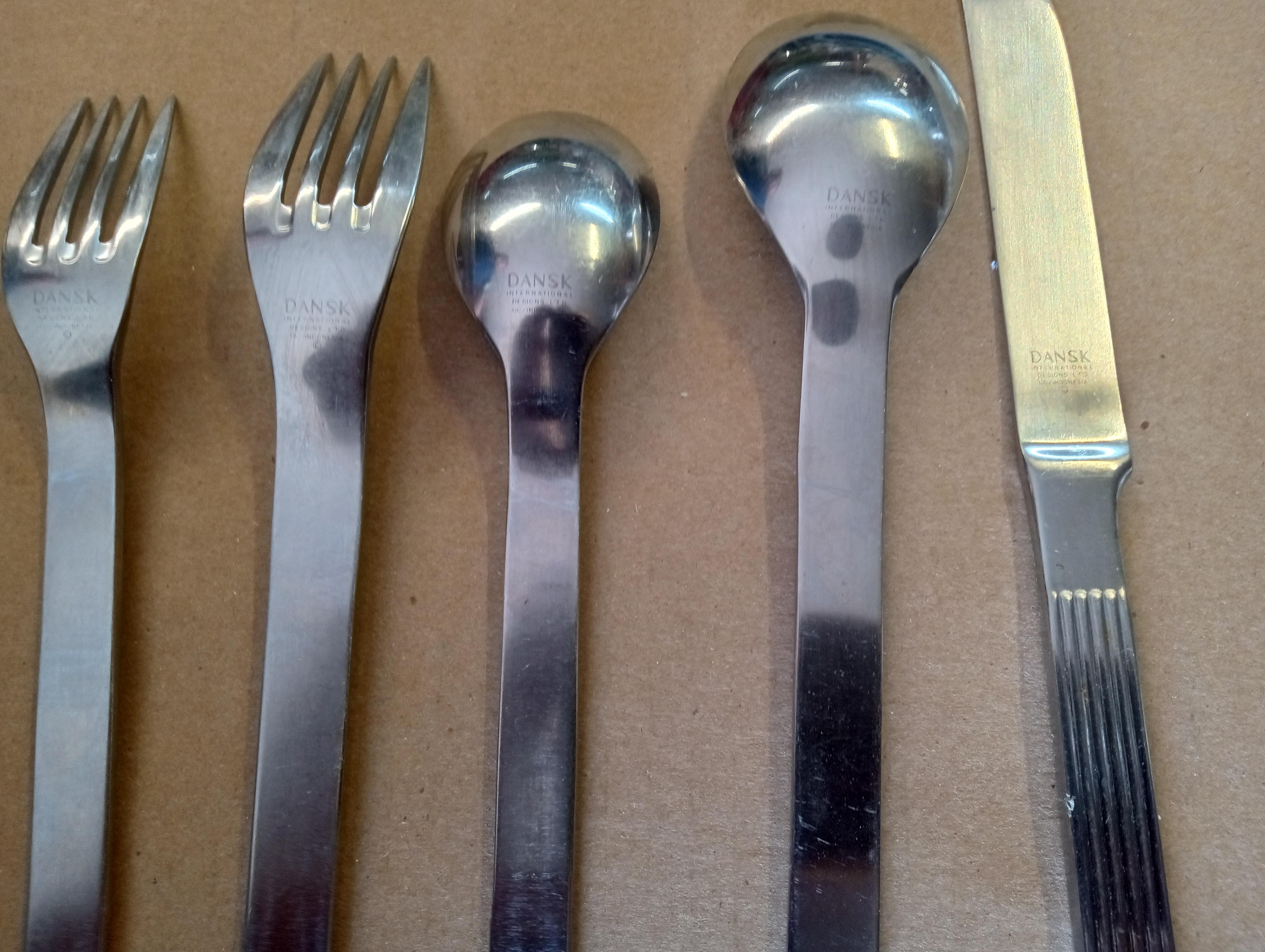 Set of Dansk Stainless Flatware For Sale 1