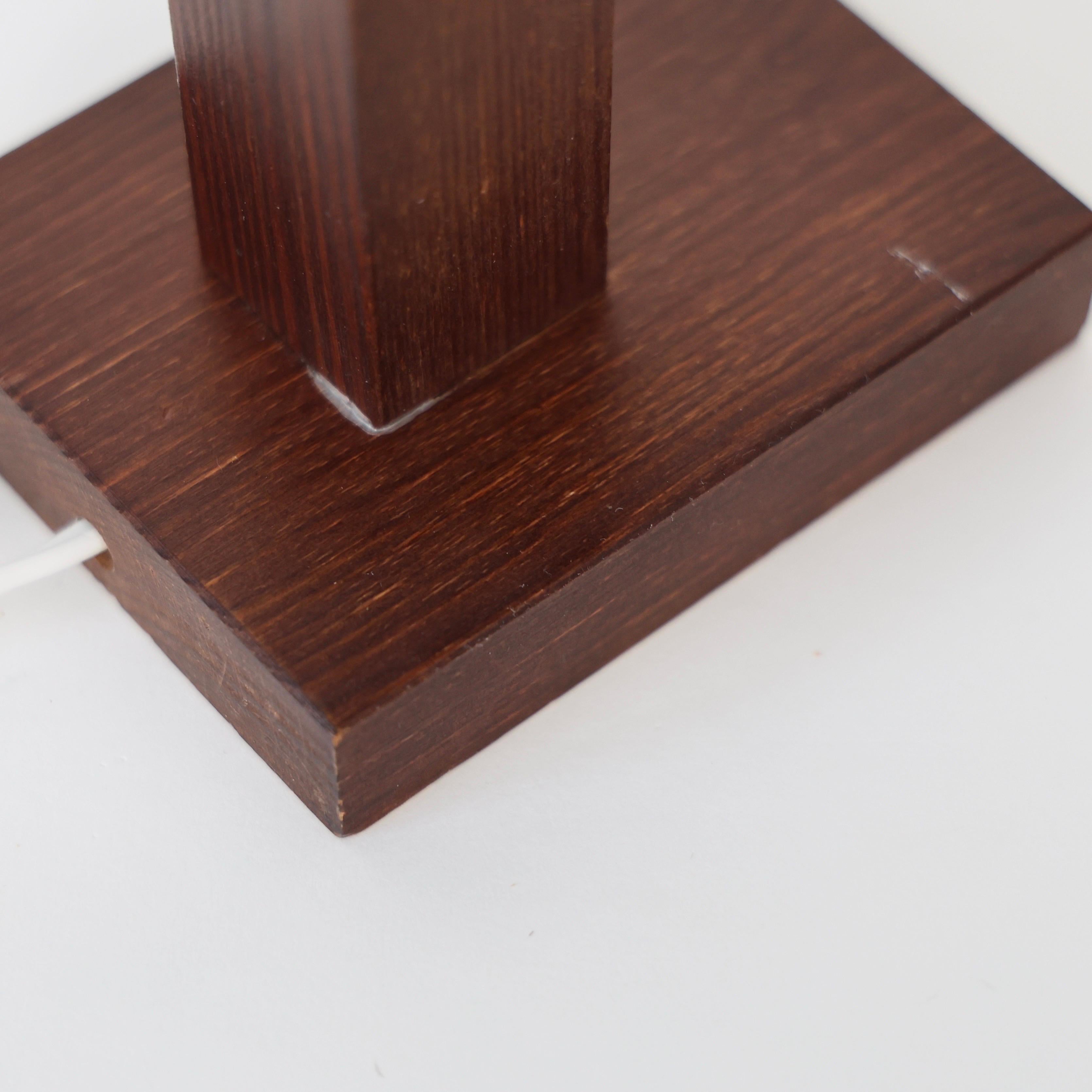 Set of Dark Stained Pine Wood Wall Lamps by Aneta, Sweden, 1970s For Sale 8