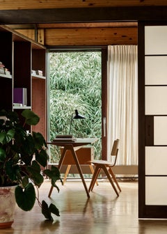 Set of Daystak Table and Chair - Beech - by Robin Day for &Tradition