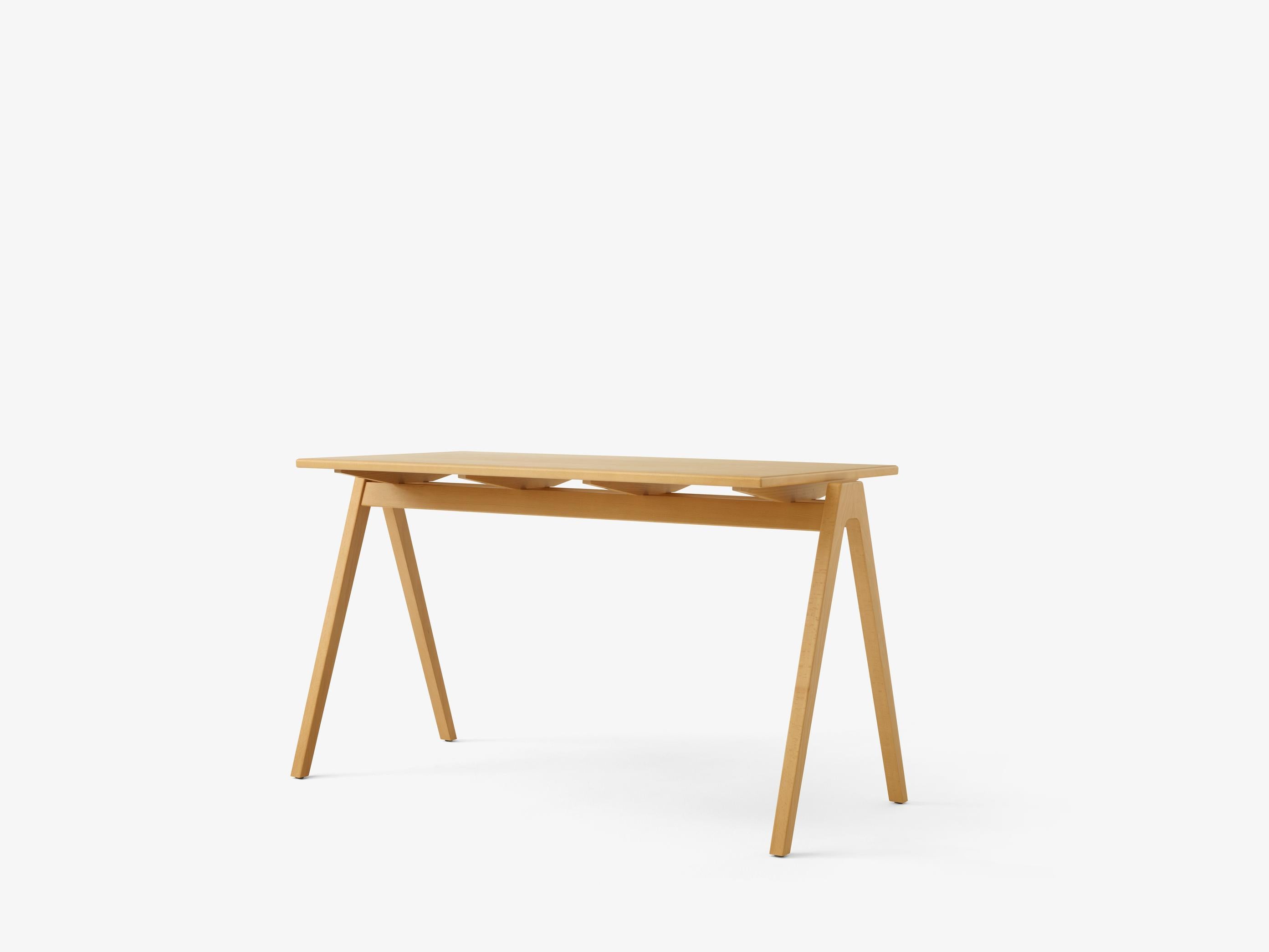 Slovenian Set of Daystak Table and Chair - Beech & Beech/Walnut - by Robin Day for &T For Sale