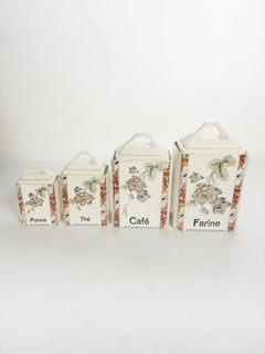 Set of decorative boxes Ceramic, art deco, France, 1940