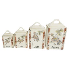 Set of decorative boxes Ceramic, art deco, France, 1940