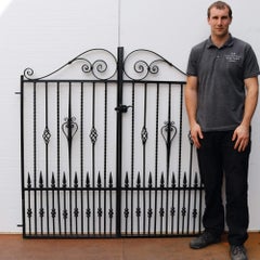 Set of Decorative Wrought Iron Garden Gates