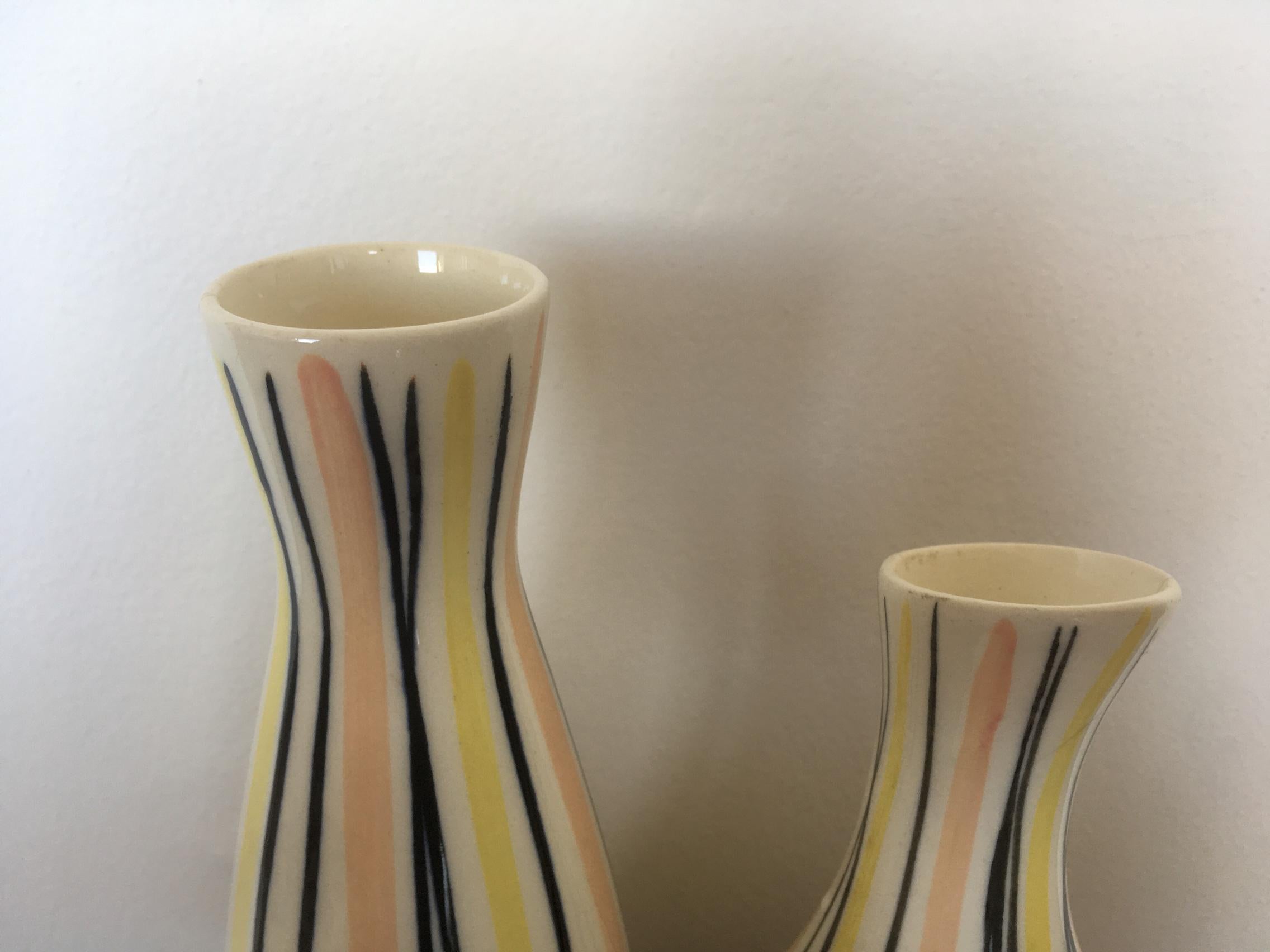 Mid-Century Modern Set of Design Vases by Jarmila Formánková for Ditmar Urbach, 1970s For Sale