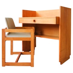 Set of Desk and Chair by José Cruz de Carvalho for Interforma, 1970's