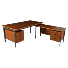 Retro Set of Desks by Herbert Hirche for Holzäpfel 1950s
