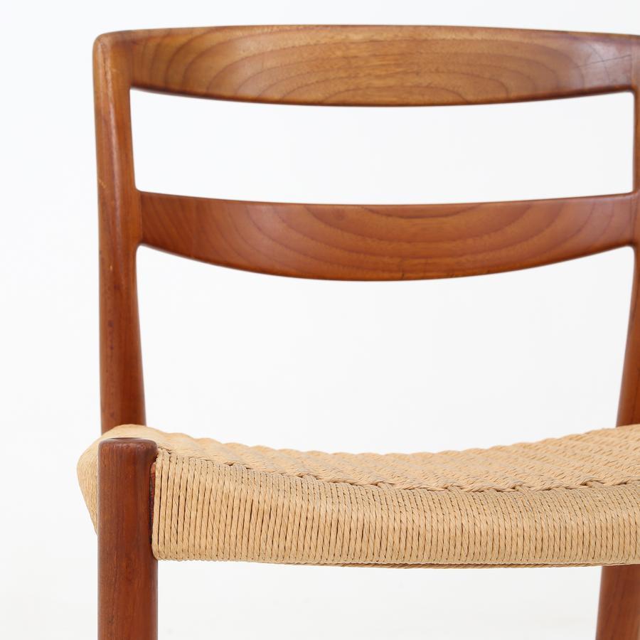 Danish Set of Dining Chairs by Ejnar Larsen & Aksel Bender Madsen