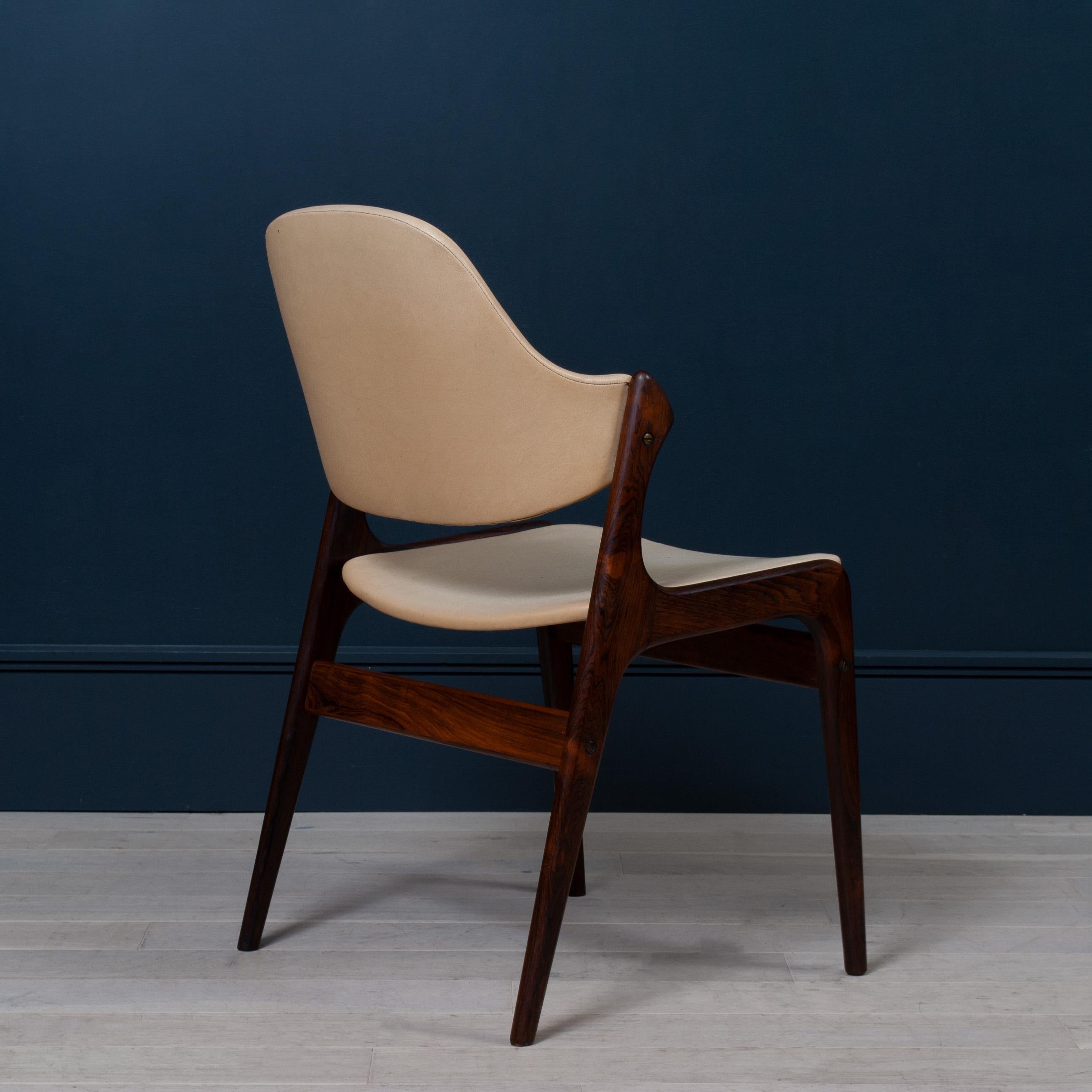 20th Century Set of Dining Chairs by Ejvind a Johansson, Ivan Gern Møbelfabrik