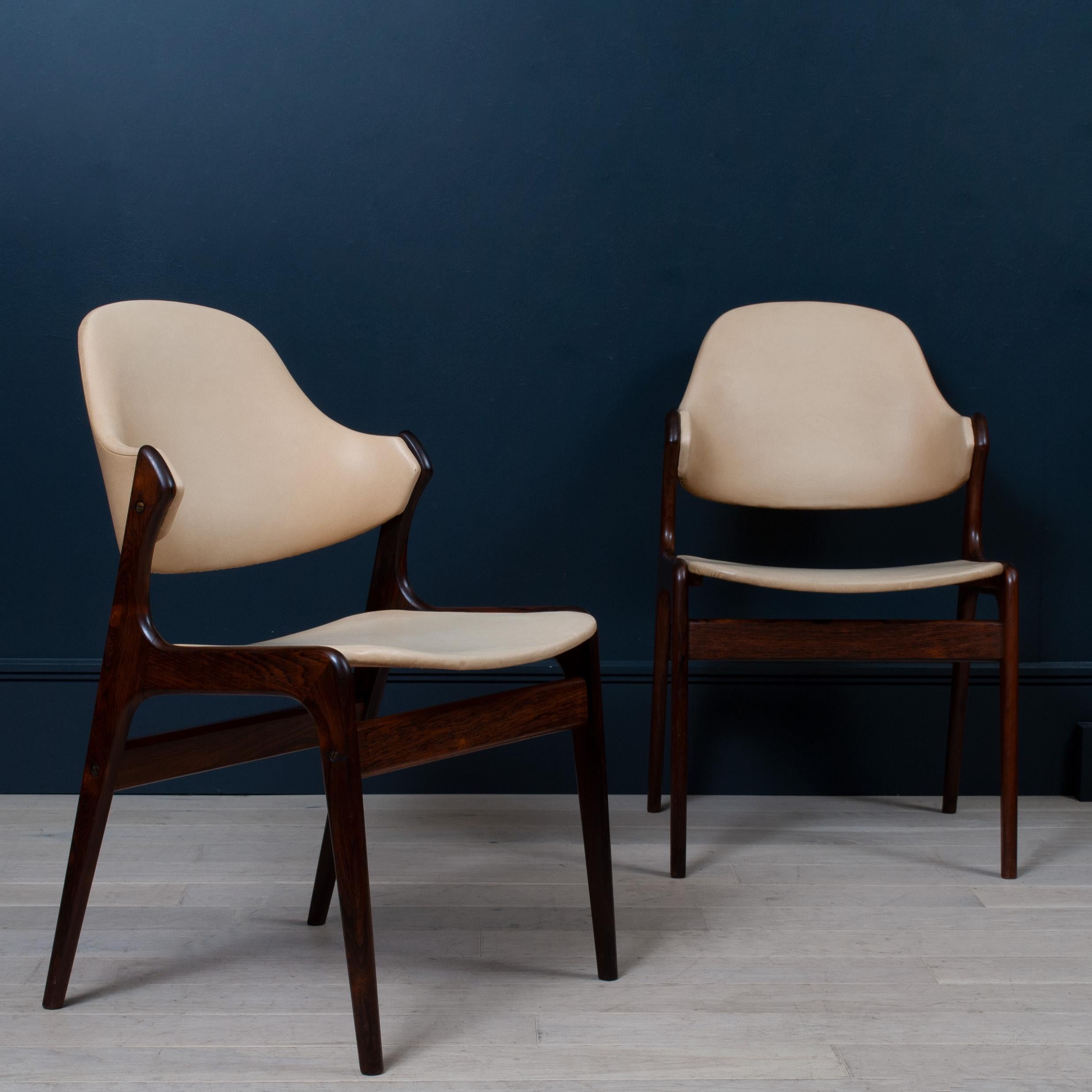 Set of Dining Chairs by Ejvind a Johansson, Ivan Gern Møbelfabrik 1